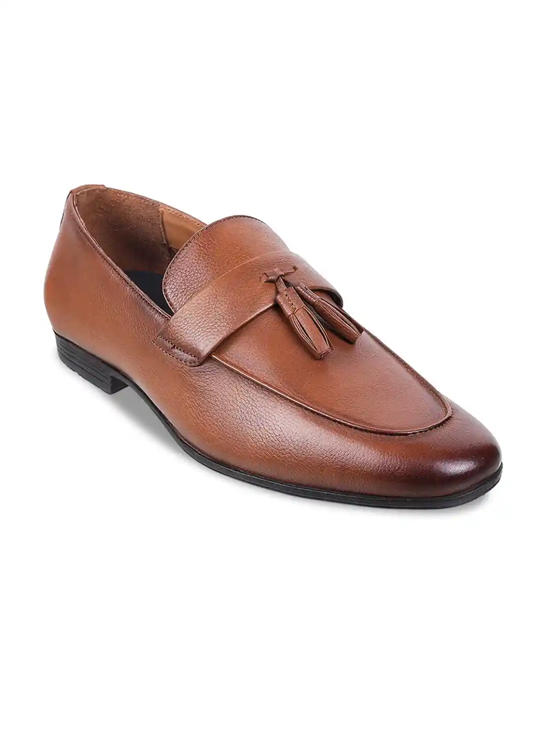 Buy Metro Men Leather Formal Tassel Loafers Formal Shoes for Men - Main Image