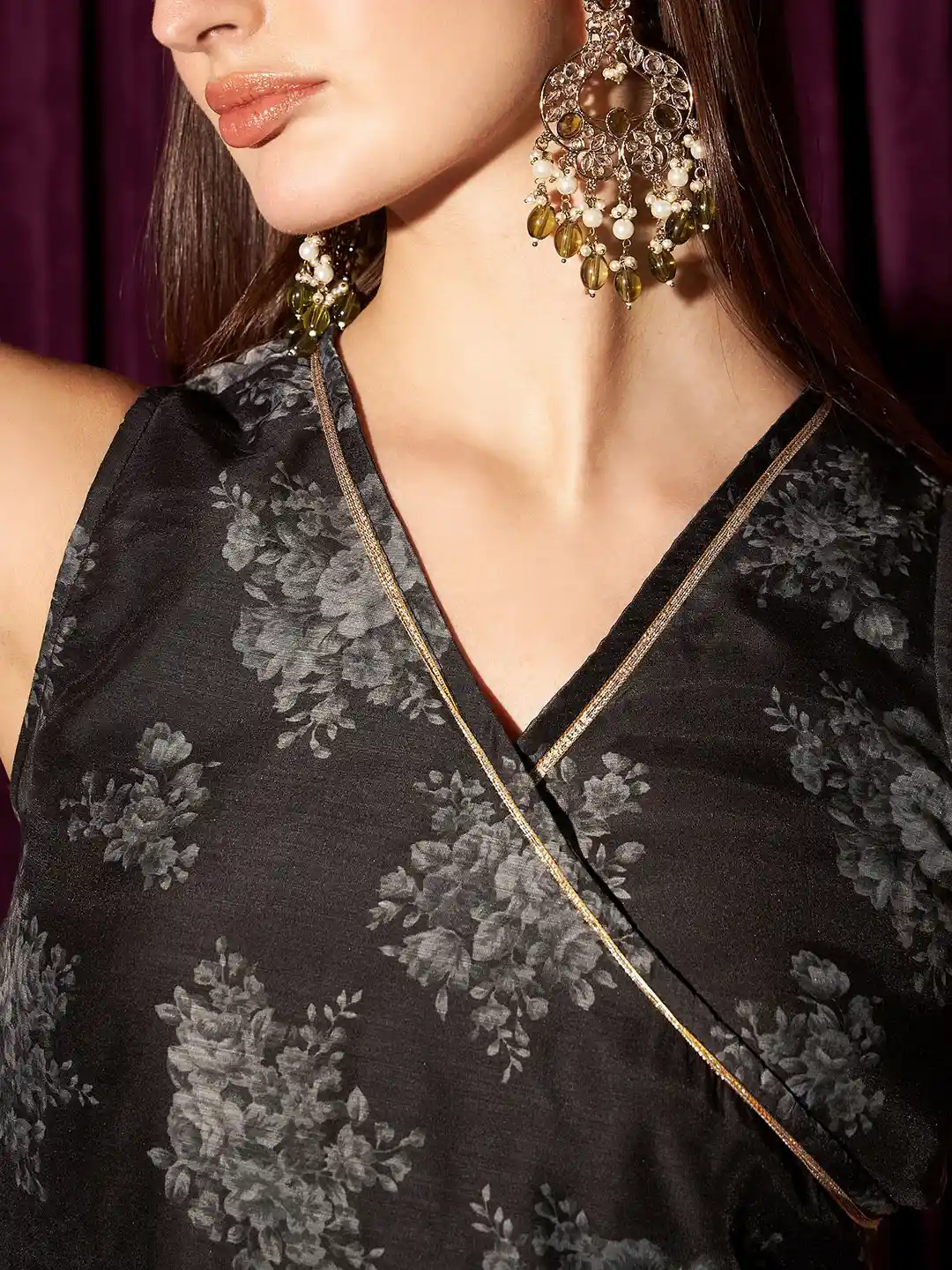 Buy indo street Printed Peplum Top & Skirt Ethnic Co-Ords - Co