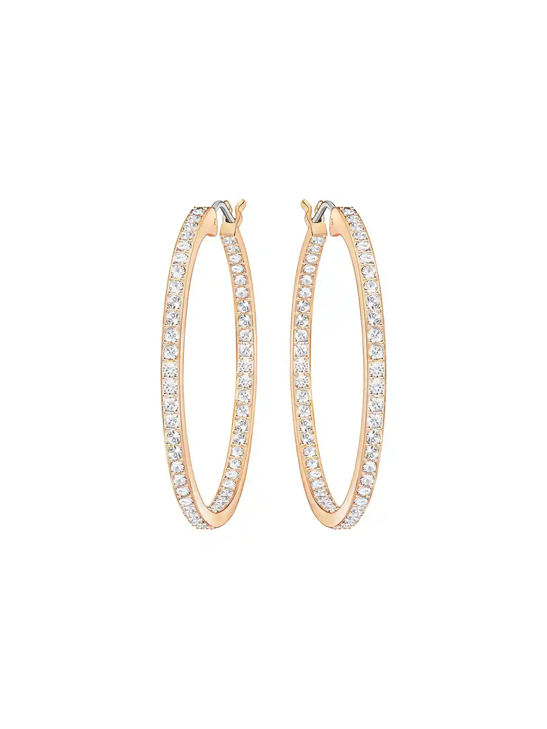 Buy SWAROVSKI SOMMERSET:PE HOOP MEDIUM CRY/ROS OU Earrings for