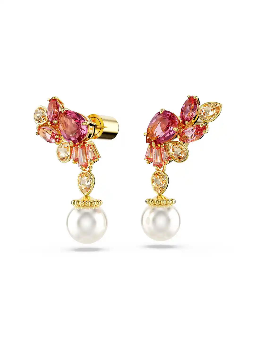 Buy SWAROVSKI GEMA:PE DROP PEARL PIN/GOS Earrings for Women