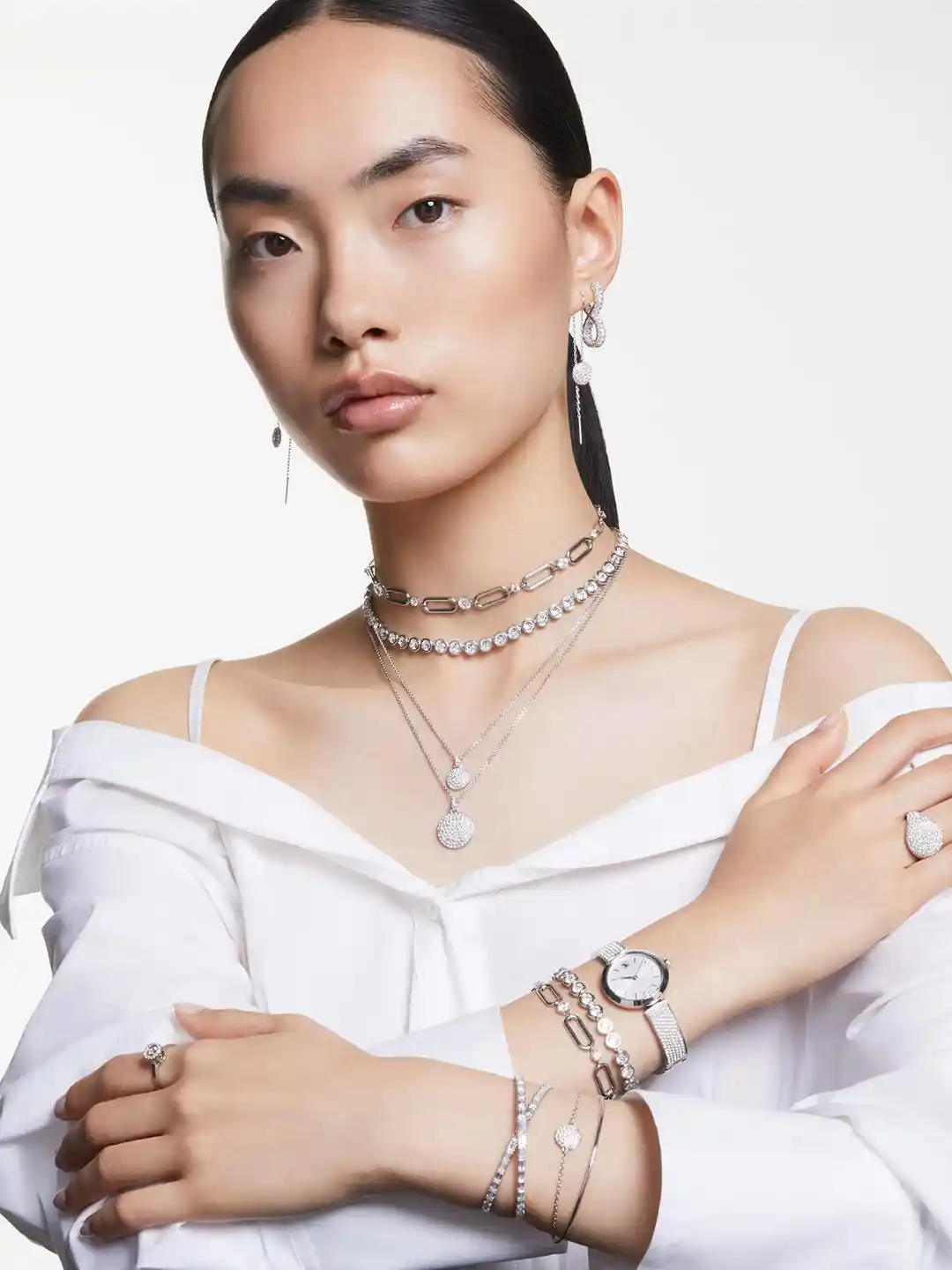 Buy SWAROVSKI RE IMBER:TB CRY/RHS M - Bracelet for Women 27039052