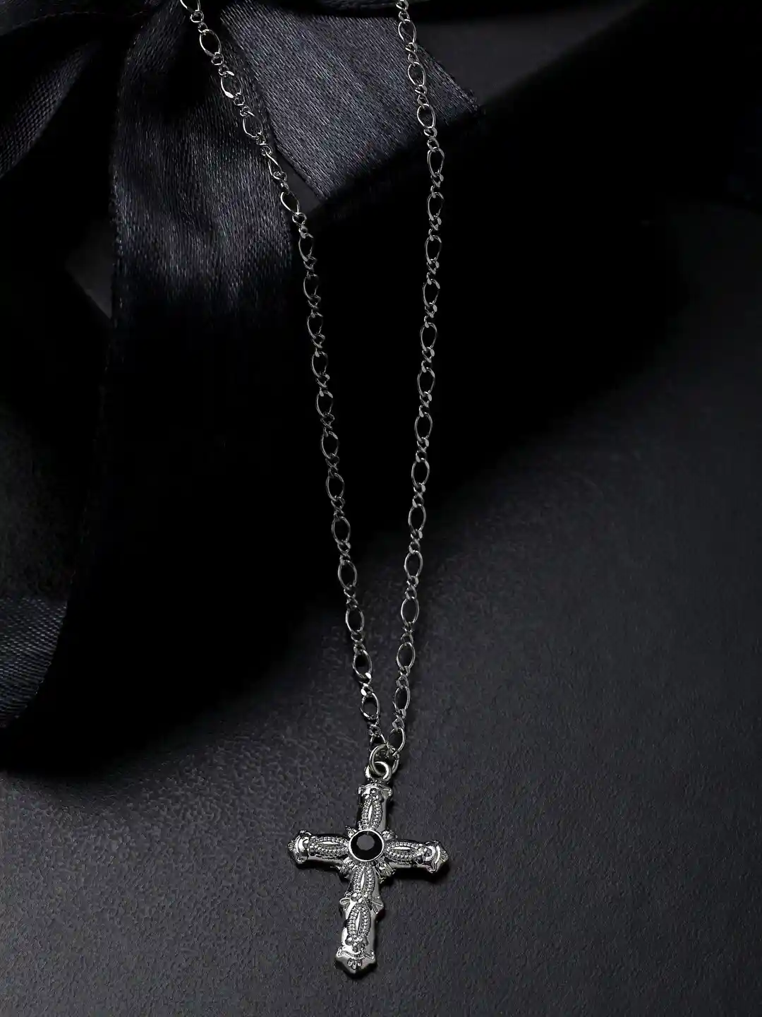Stainless Steel Cross Good Cross Necklace Buy VIRAASI Silver
