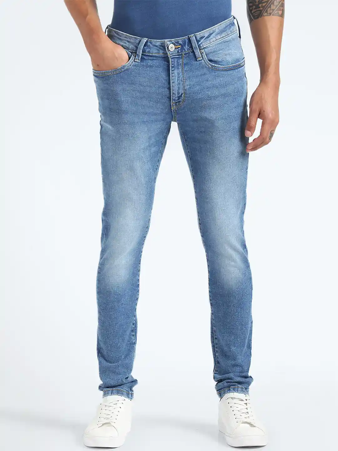 Buy Flying Machine Men Super Skinny Fit Low-Rise Heavy Fade