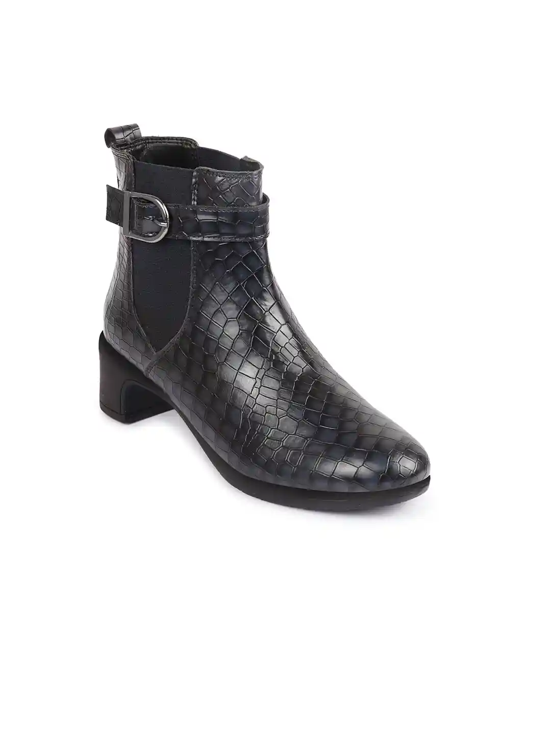 Buy FAUSTO Women Textured Heeled Chelsea Boots Boots for Women