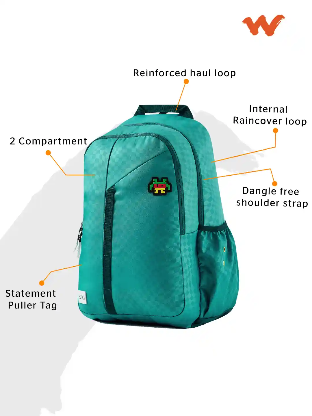 Buy Wildcraft Kids Checked ClimaCool Backpack-Up to 18 inch