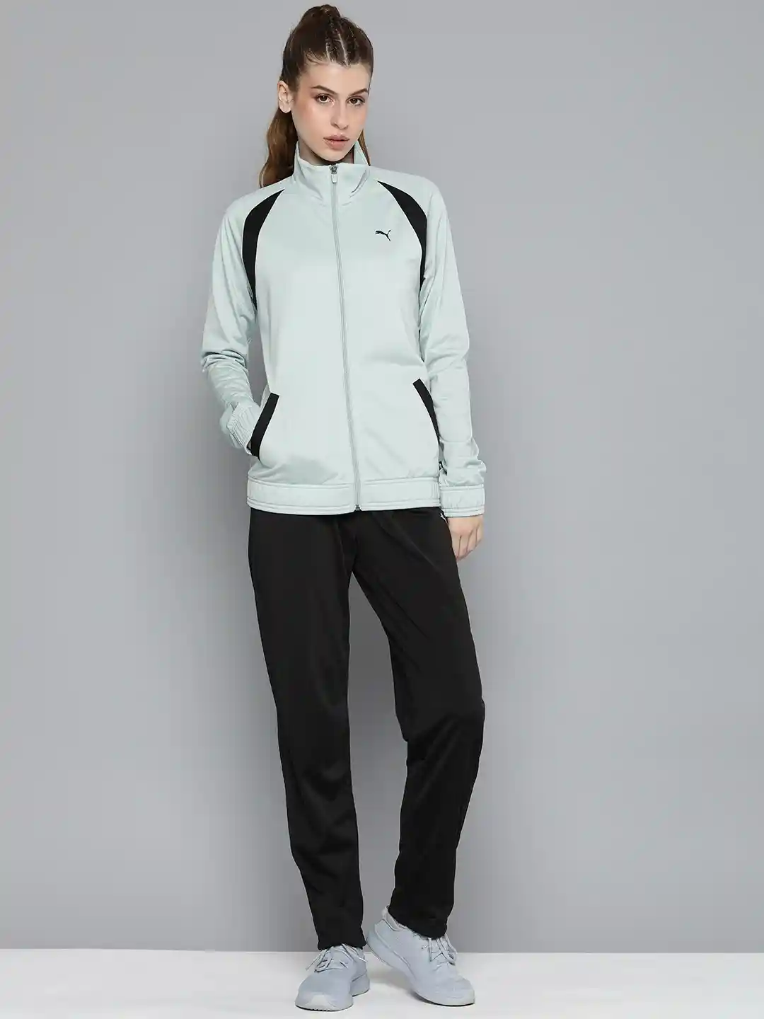 Myntra Fitted Tracksuits Puma Women Classic Tricot Regular Fit