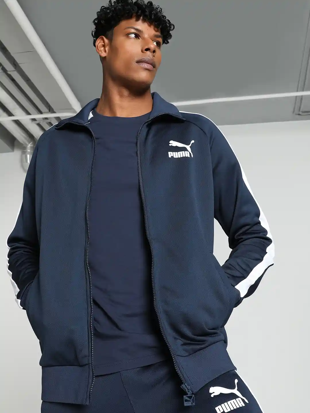 Buy Puma T7 Iconic Regular Fit Outdoor Sporty Track Jacket - Jackets for  Men 27156922 | Myntra