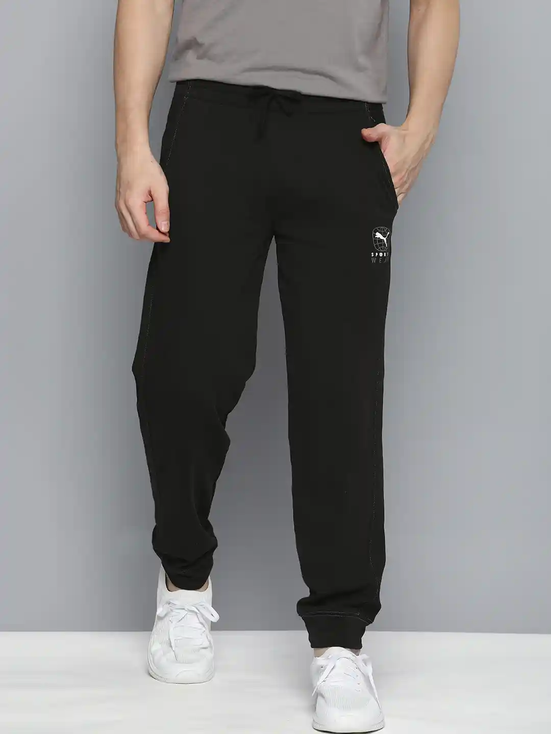 Buy Puma Men BETTER SPORTSWEAR Mid-Rise Regular Joggers Track