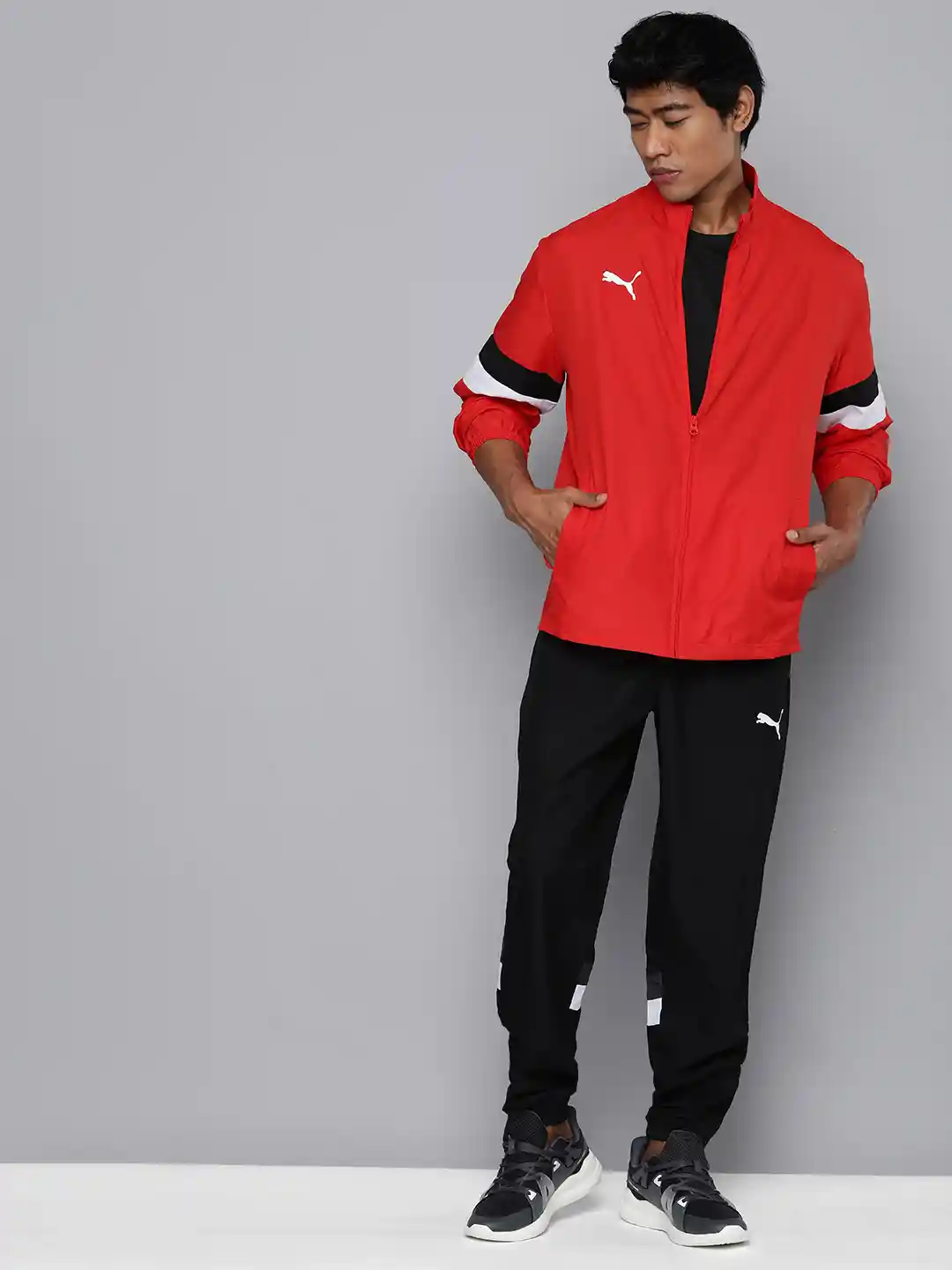 Buy Puma Men teamRISE DryCell Jacket Joggers Football Tracksuit