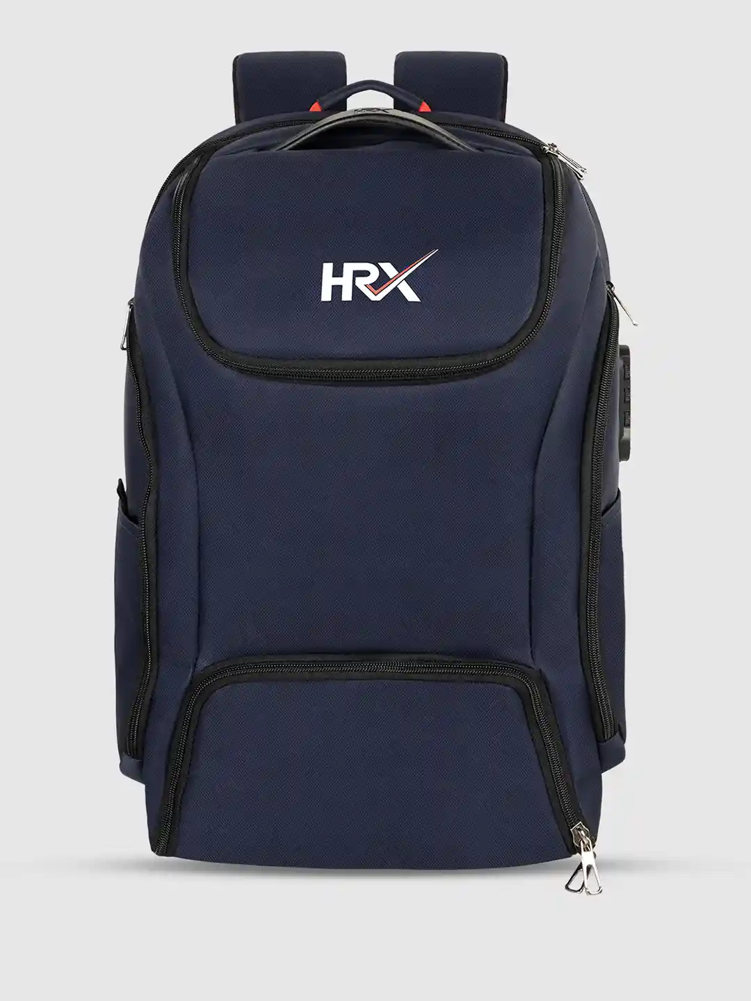 HRX by Hrithik Roshan Navy Blue Unisex Anti-Theft Backpack with Shoe Pocket  40 L