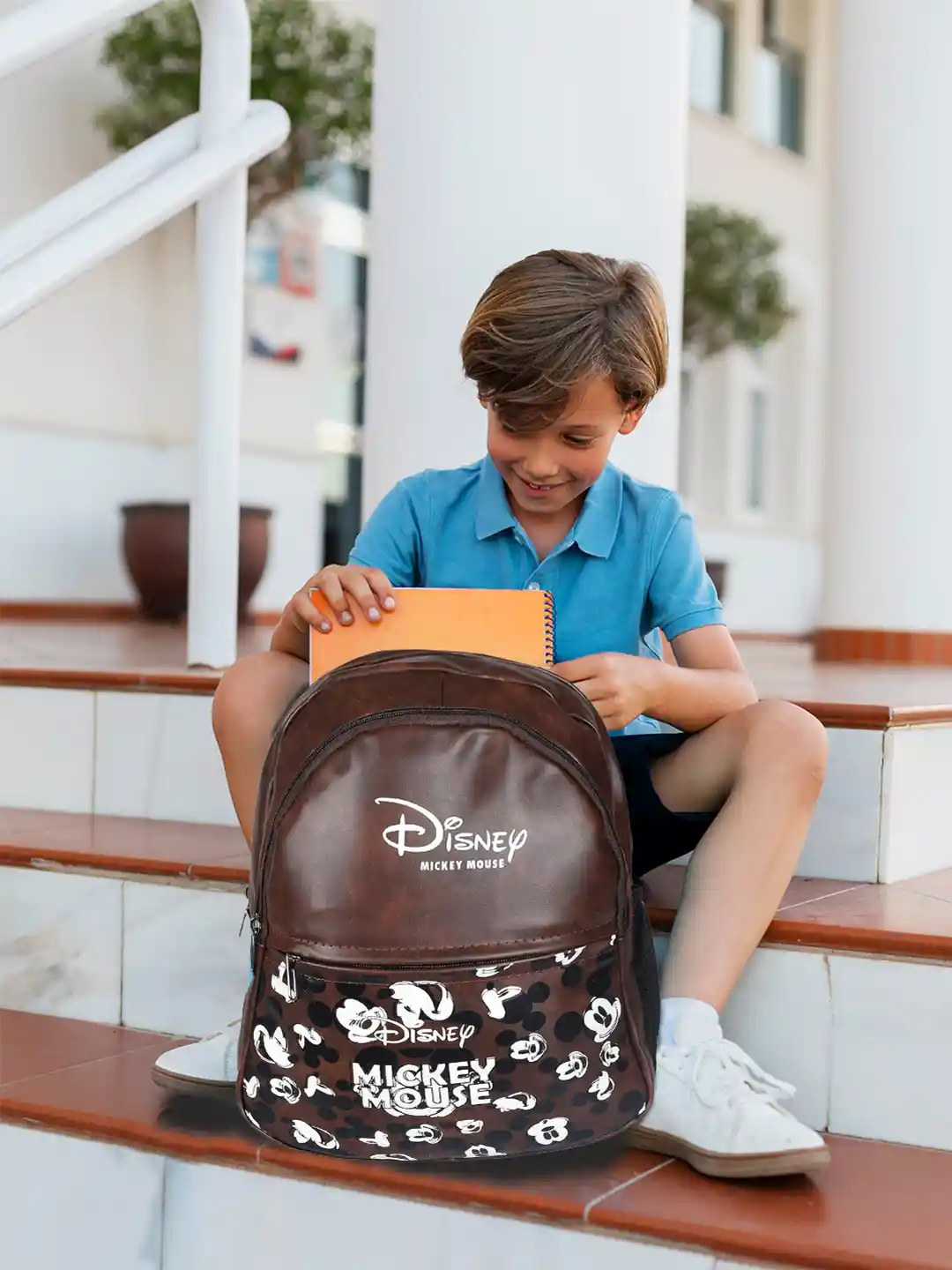 Myntra Boys Disney Backpack Kuber Industries Unisex Brown Leather