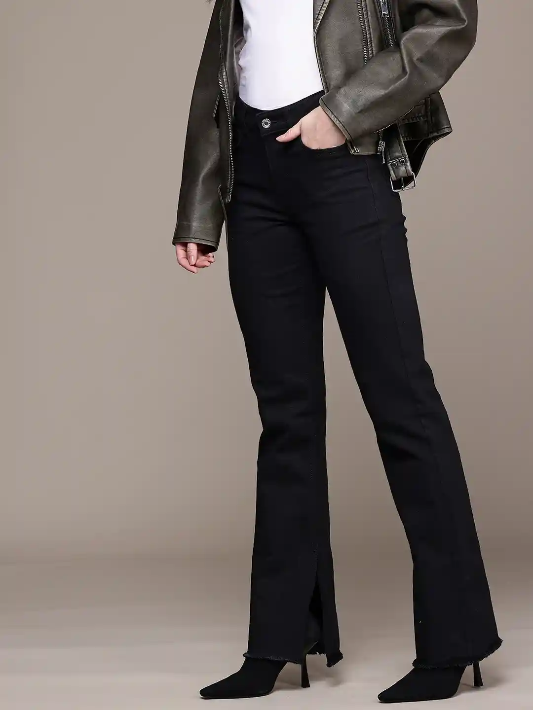 Buy MANGO Women Elle Straight Fit Stretchable Jeans Jeans for