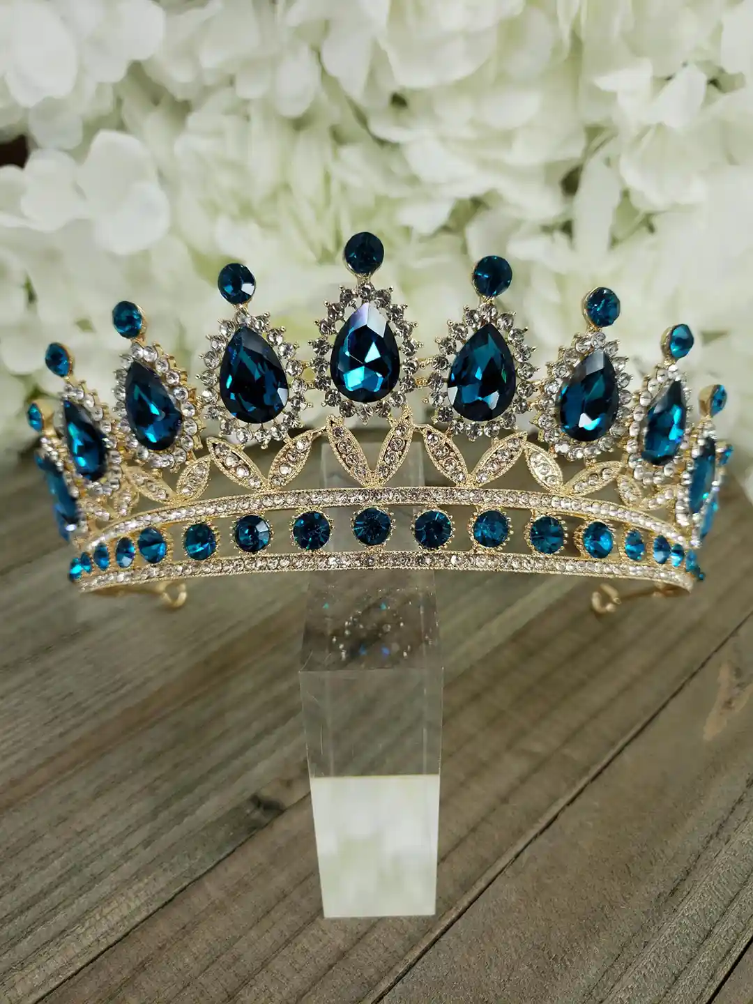 Buy SYGA Embellished Crystal Rhinestone Studded Crown Tiara