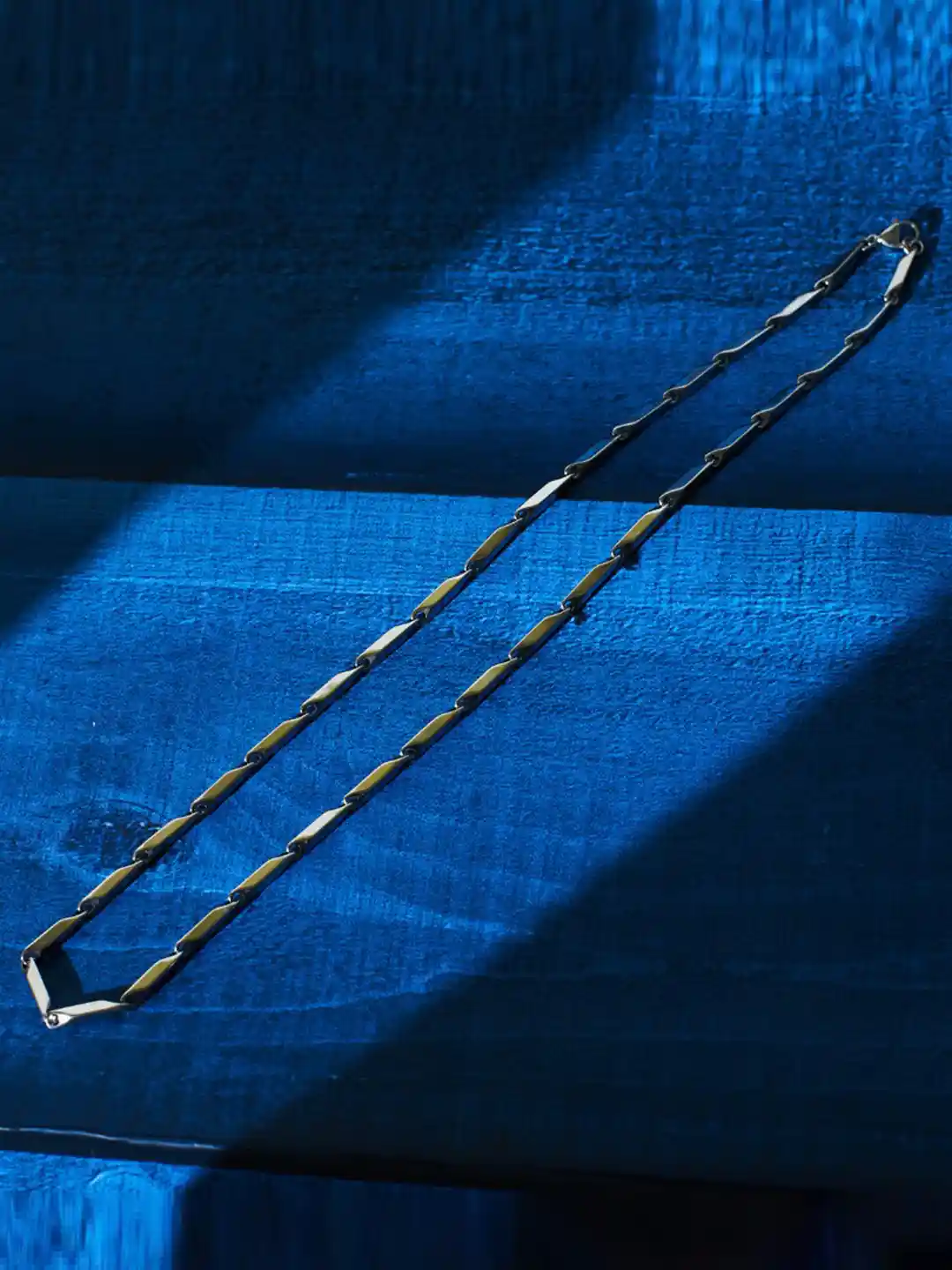 Buy SALTY Men Stainless Steel Figaro Style Chain Necklace and