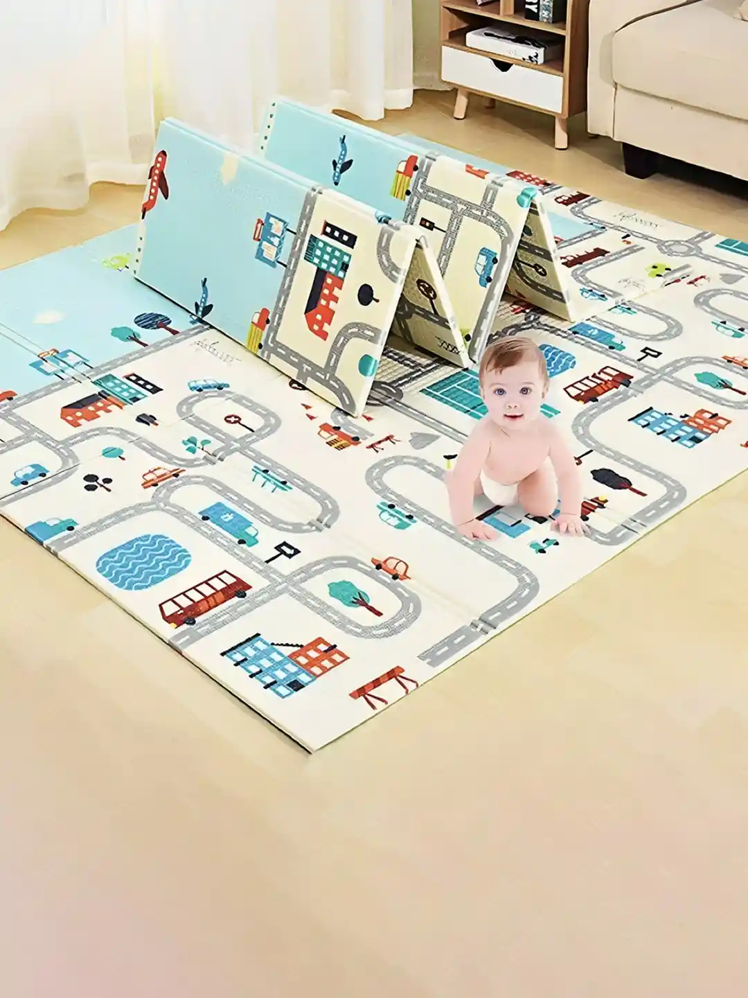 Buy ADKD Kids Waterproof Foldable Reversible Crawling Play Mat
