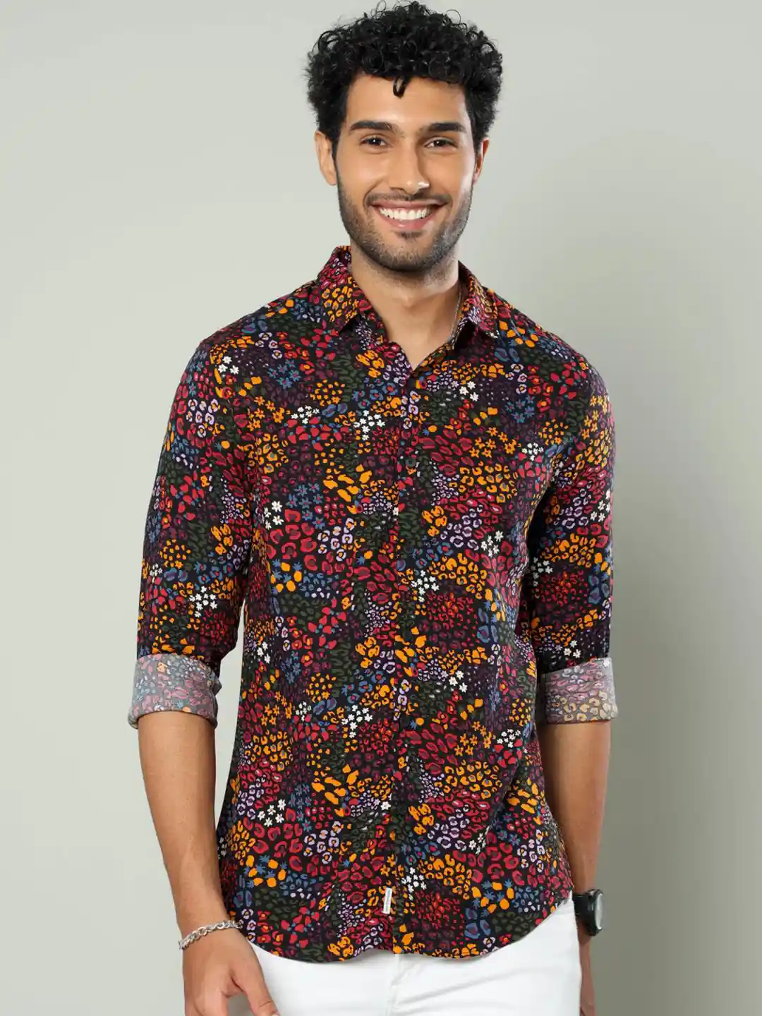 Buy FLY 69 Premium Slim Fit Floral Printed Long Sleeves Casual