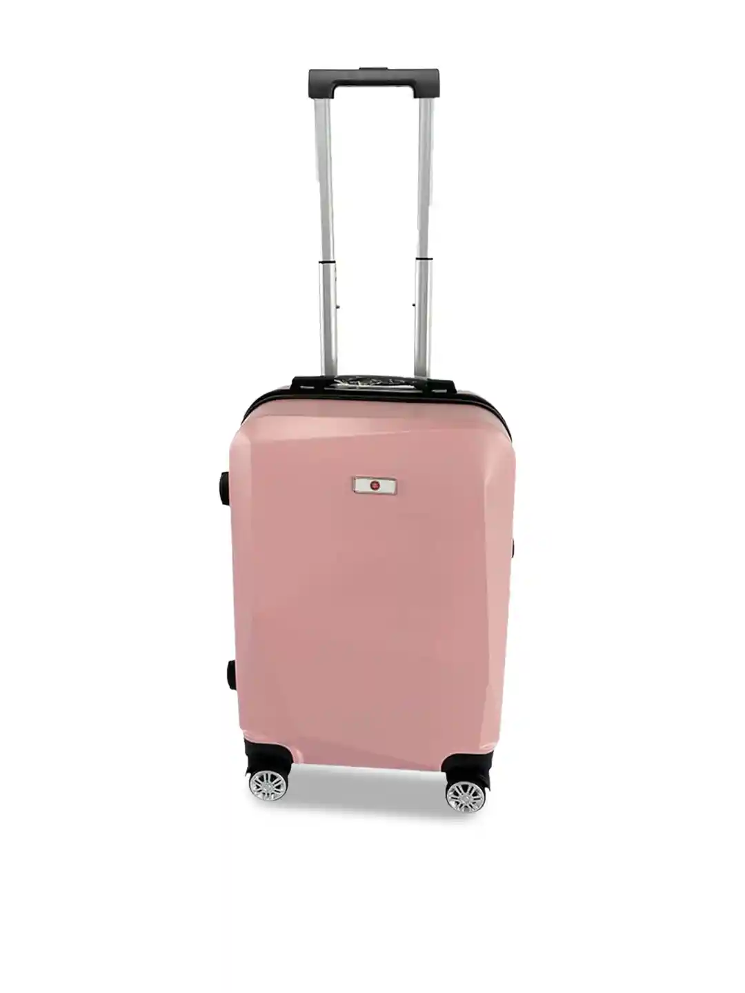 USHA SHRIRAM Pink Textured Hard-Sided Trolley Suitcases -50L
