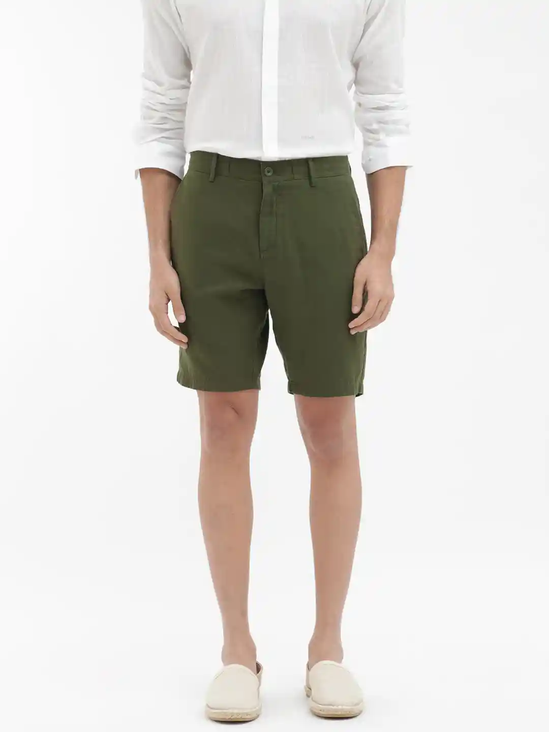 Buy RARE RABBIT Men Pinto-1 Knee Length Mid Rise Cotton Shorts