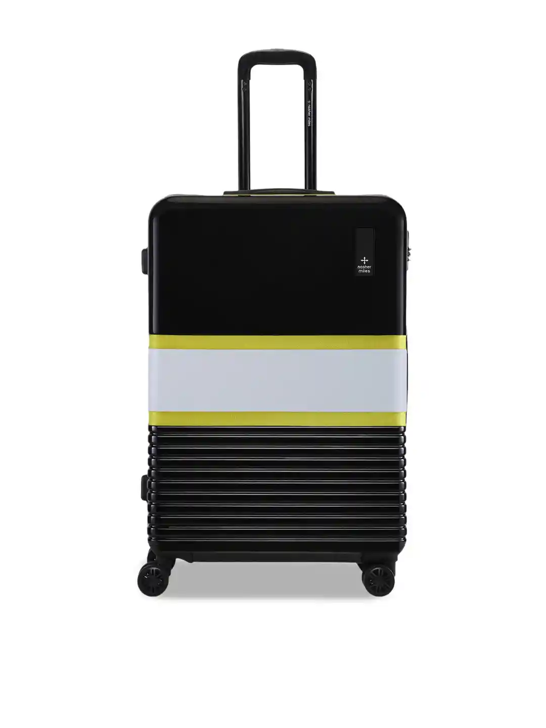 Buy Nasher Miles Mexico Polycarbonate Large Black Grey Trolley Bag