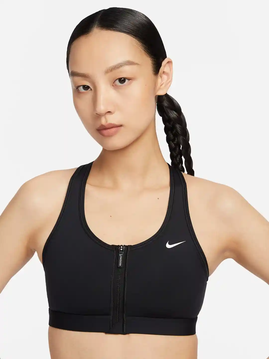 Buy Nike Swoosh Front Zip Medium-Support Padded Sports Bra Bra