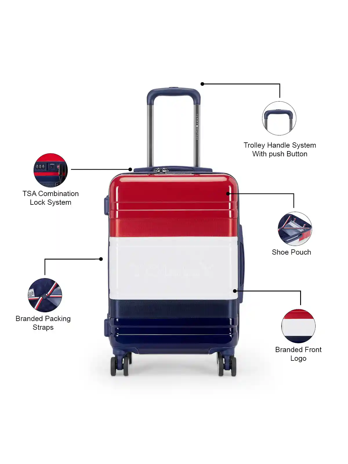 Buy Tommy Hilfiger Triton Pro Large Trolley Suitcase Trolley Bag