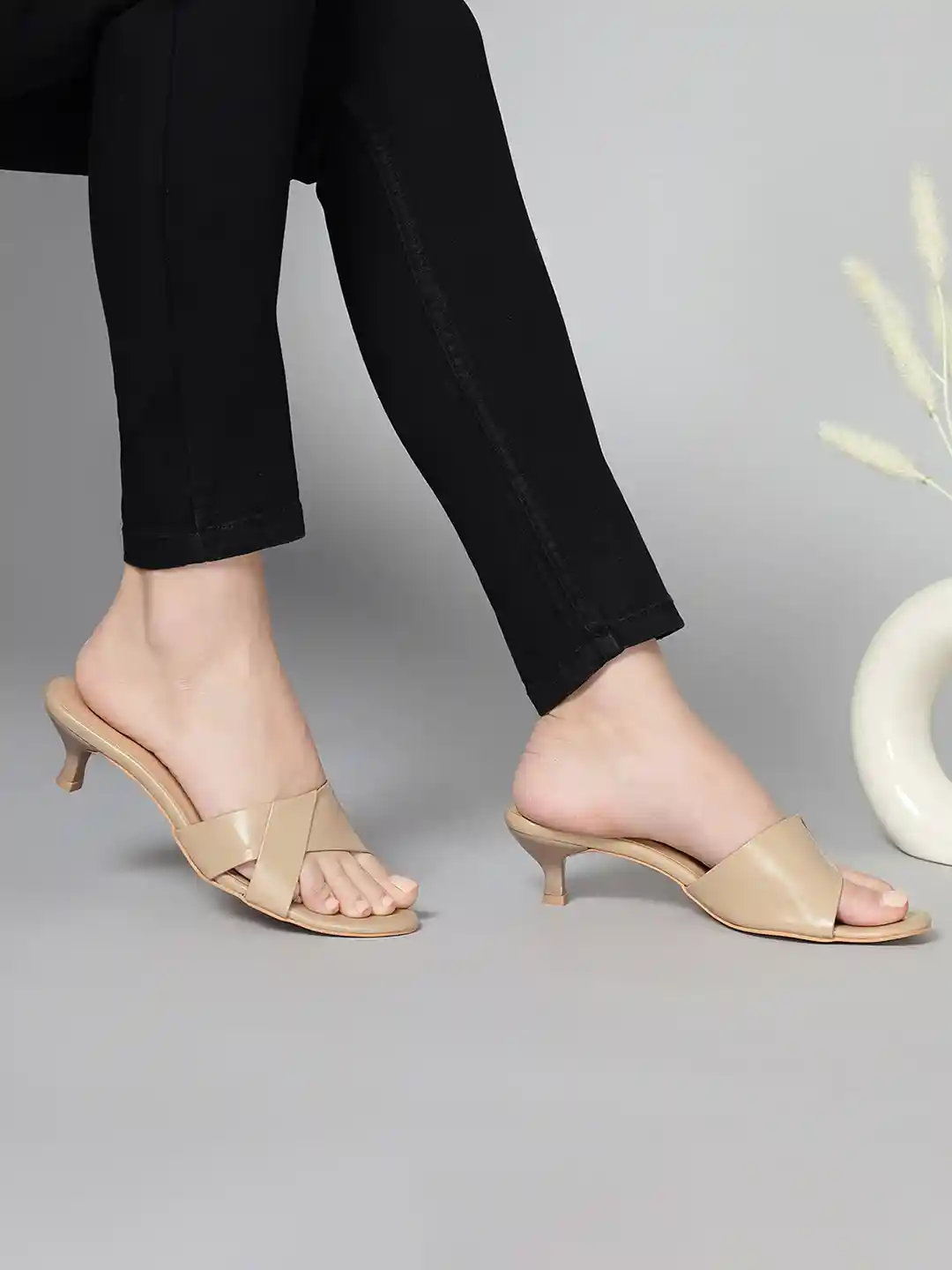 Open Toe Kitten Heels