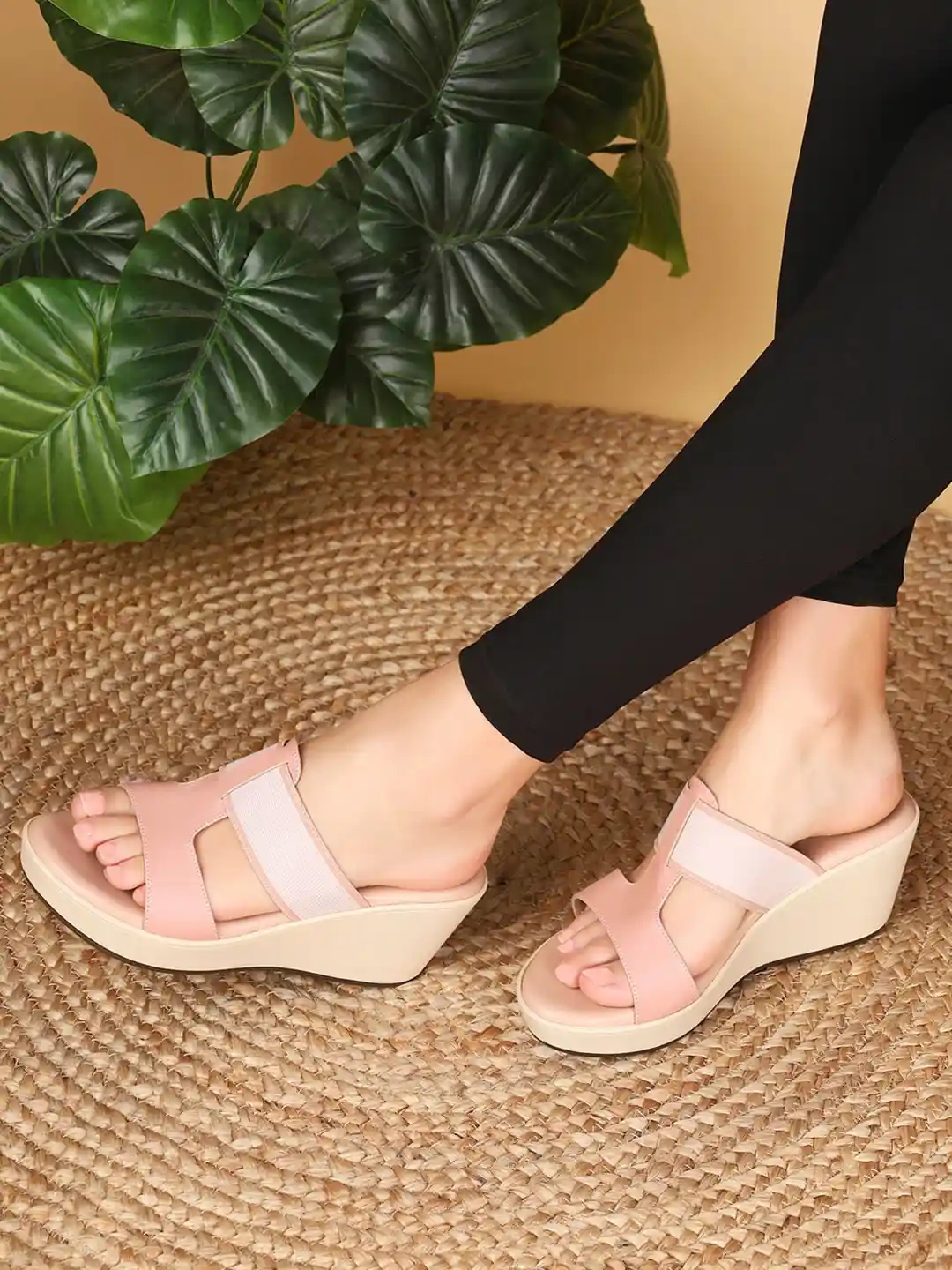 Pink Model Sandal Wedges 2019 Buy Pink Heeled Sandals For Women By