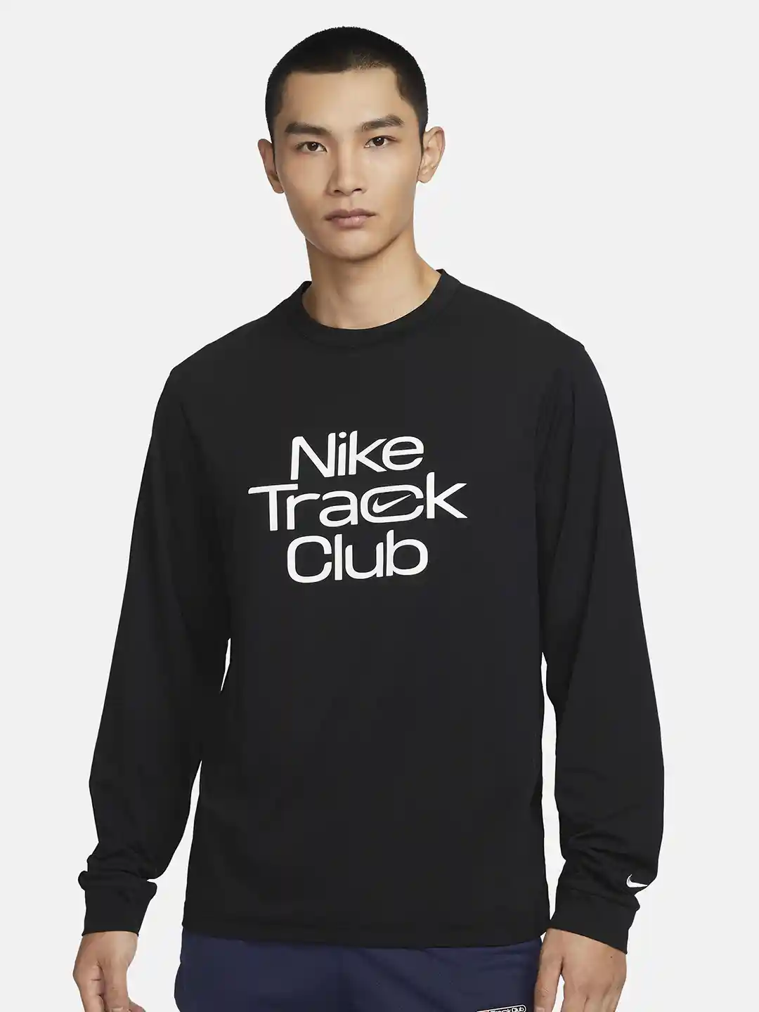 Buy Nike Track Club Dri-FIT Hyverse Printed Long-Sleeves Running T