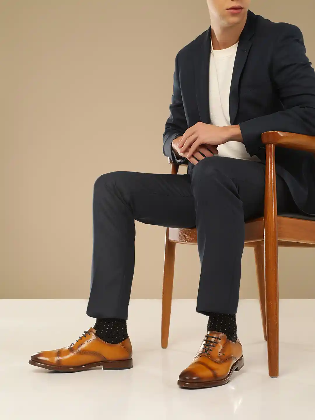 Buy Bugatti Liverta Men Textured Leather Formal Brogues Formal