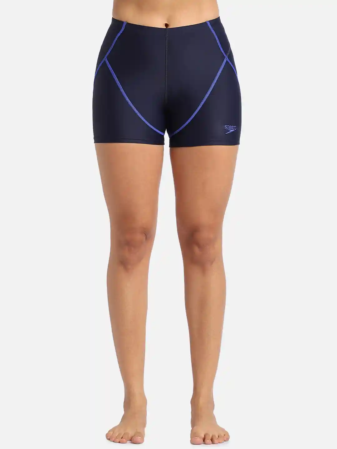 Buy Speedo Women Slim Fit High-Waist Swim Shorts Swim Bottoms