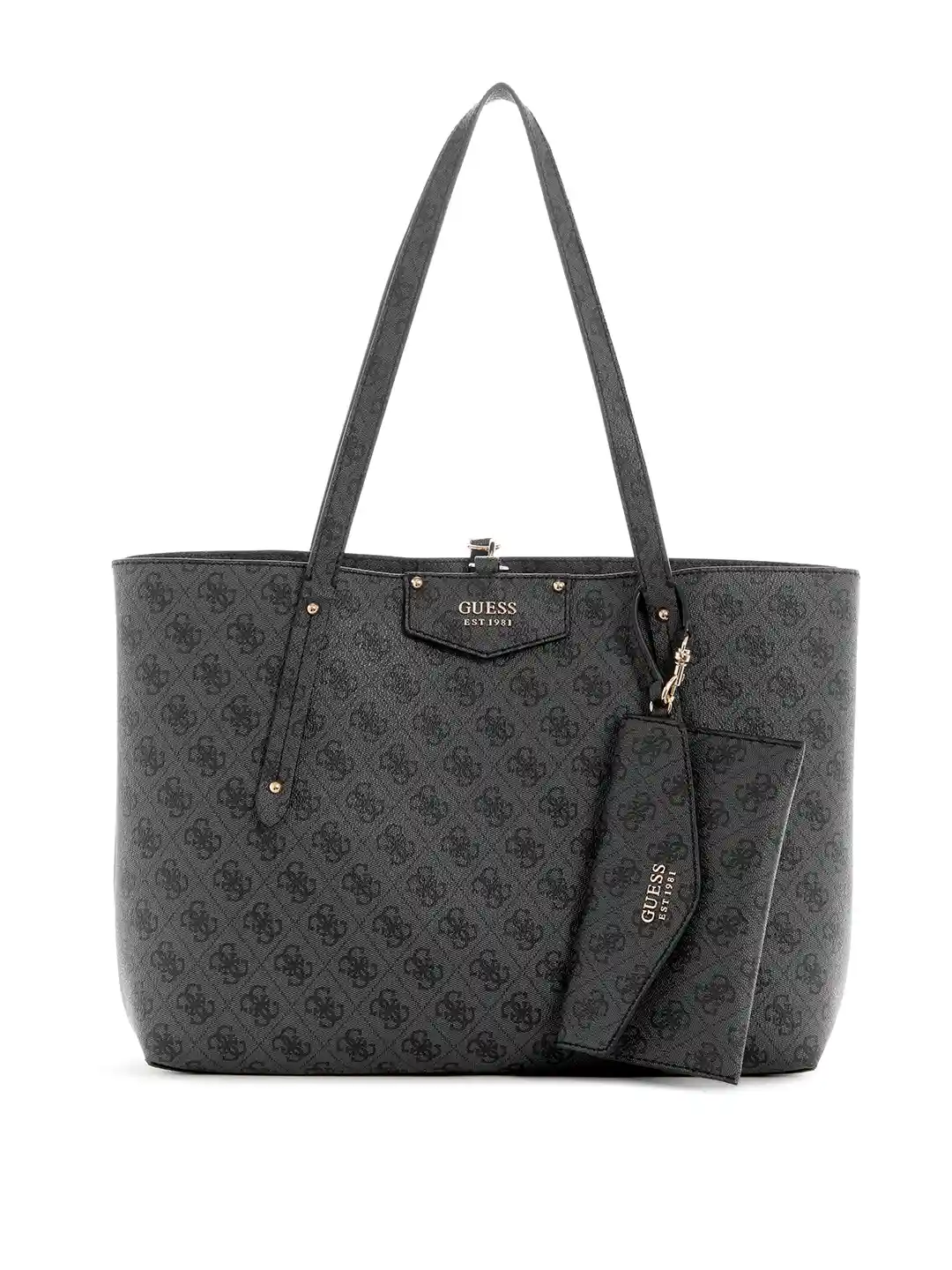 Buy GUESS Set of Brand Logo Printed Structured Shoulder Bags