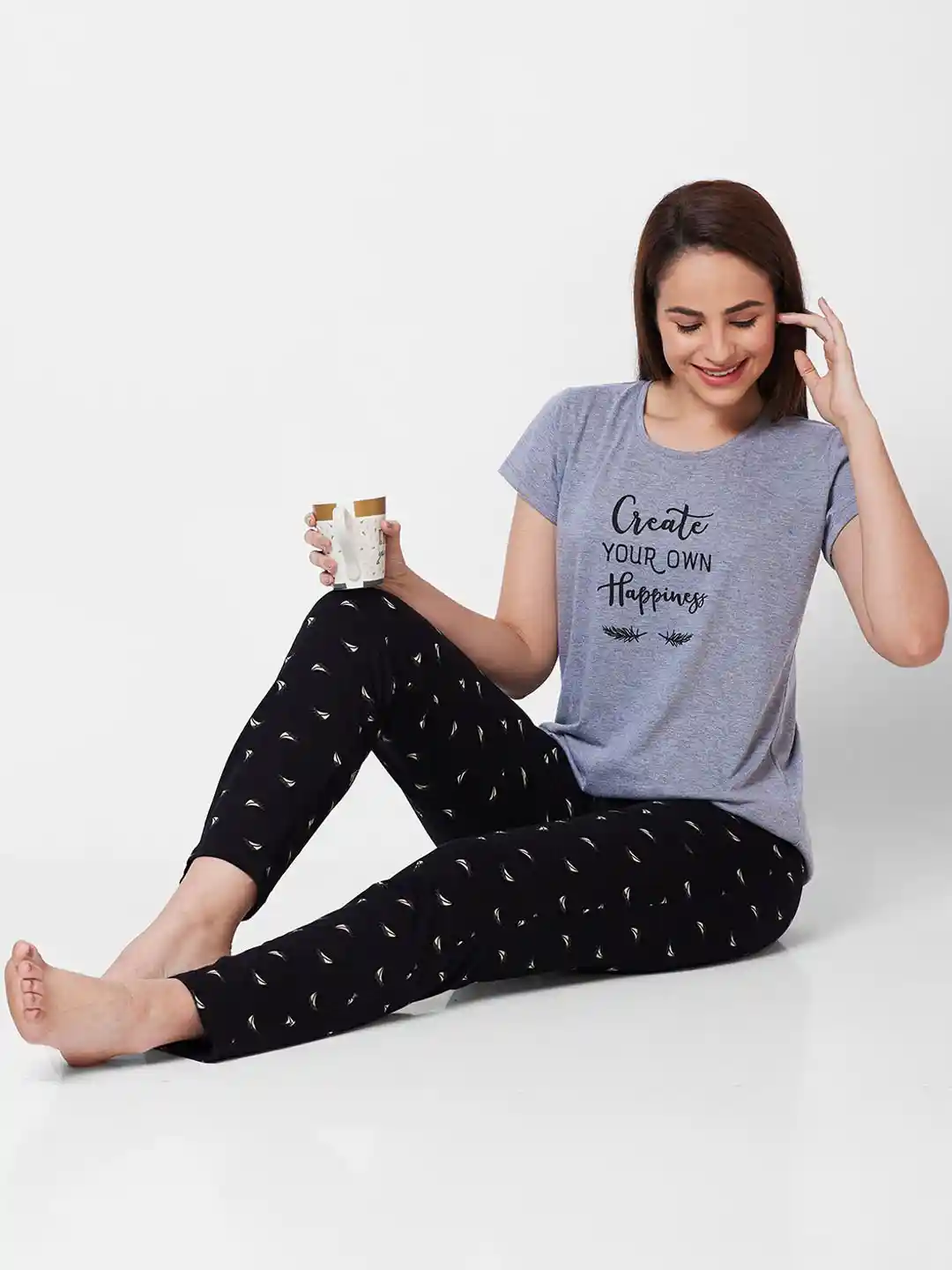 Buy Juliet Typography Printed Pure Cotton Night suit Night suits