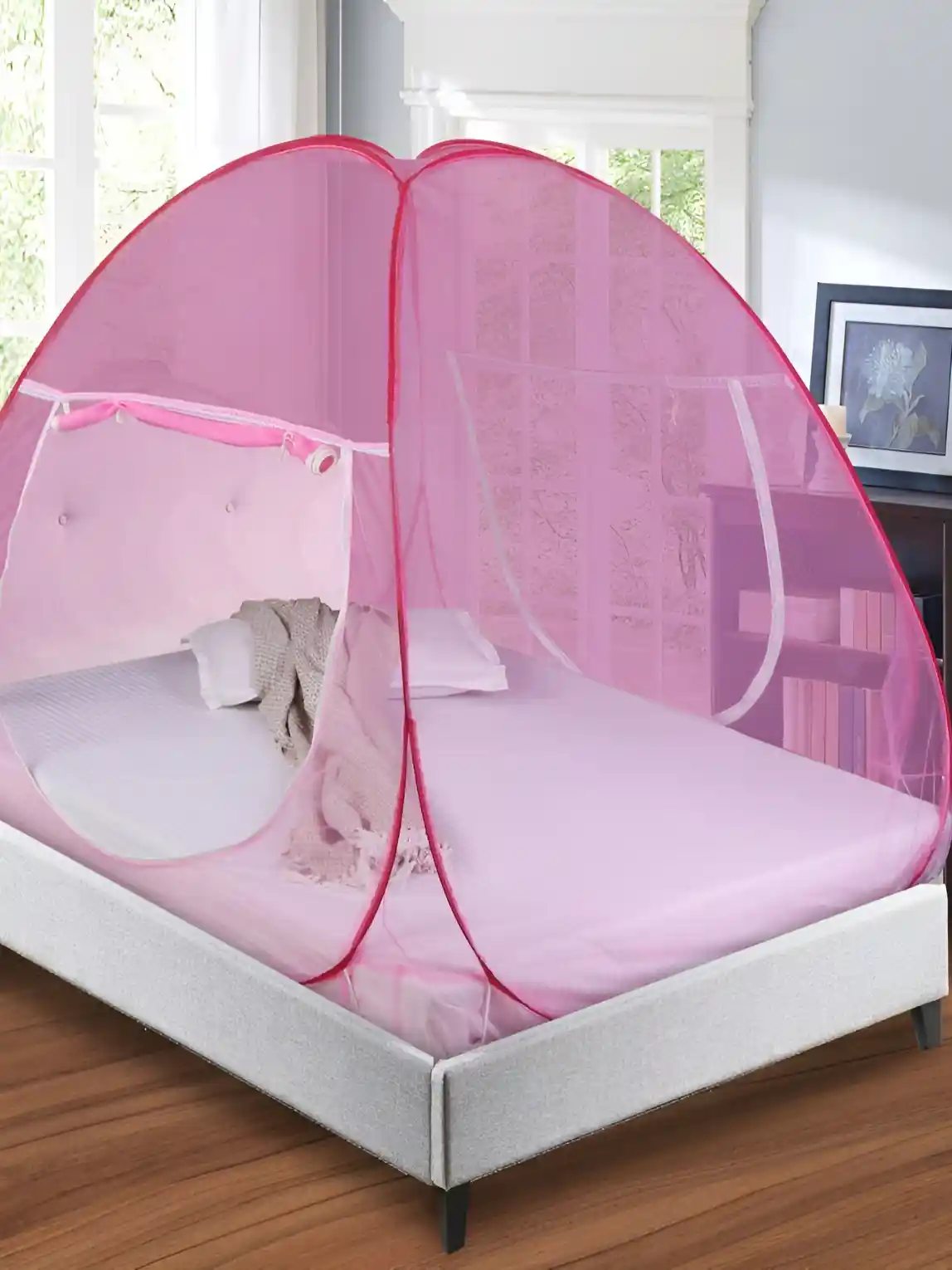 Buy ROYALE HI DESIGN Pink King Size Tent Mosquito Net Mosquito