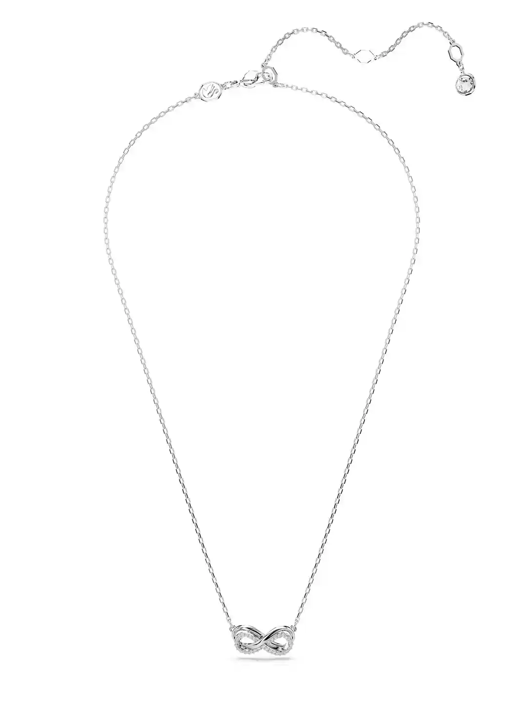 Buy SWAROVSKI Rhodium-Plated Crystals Studded Infinity-Shaped