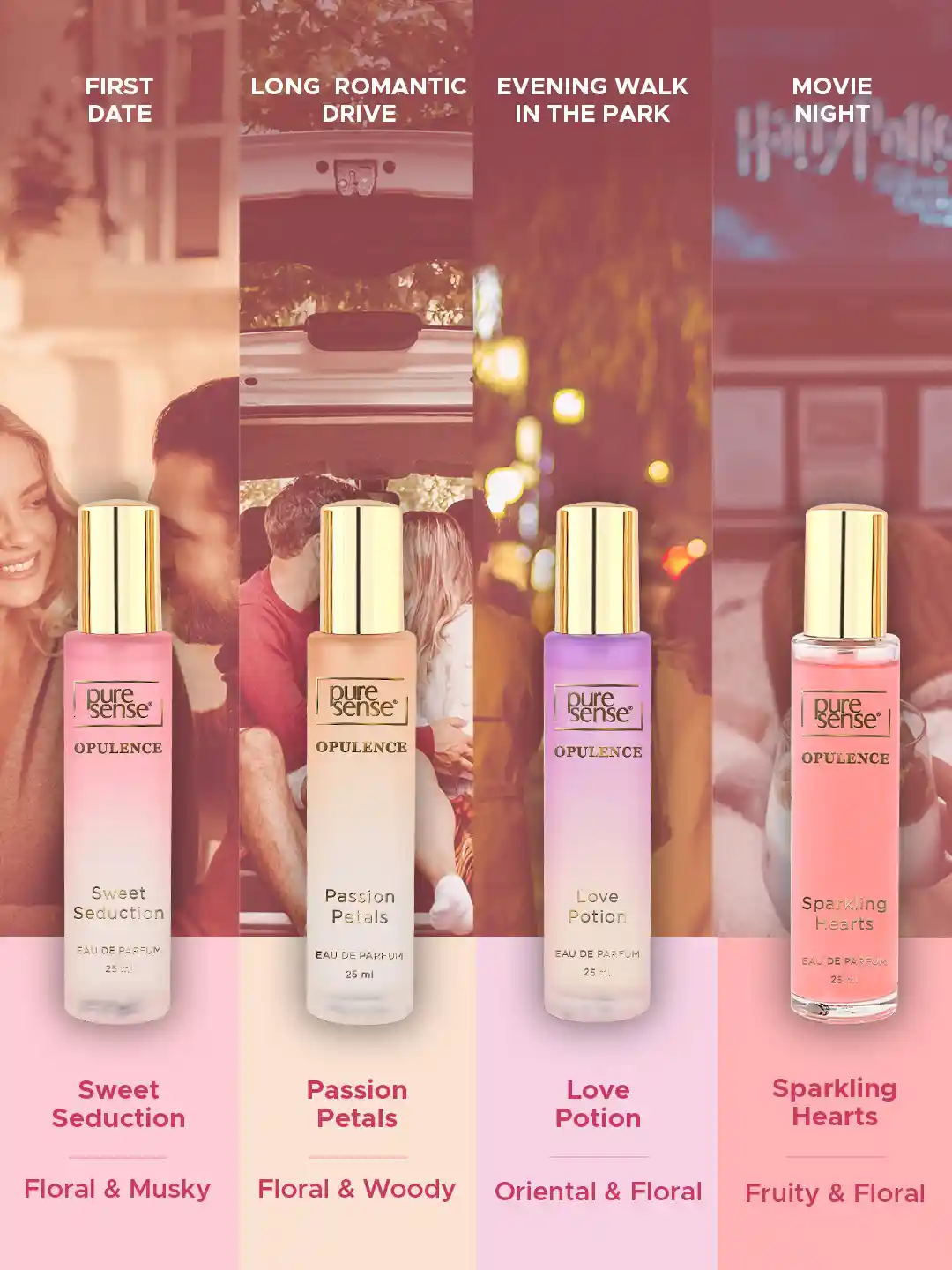 Buy Pure Sense Opulence Valentine Gift Set - Love x Sweet x