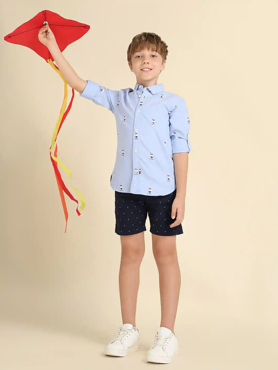 Buy Polo Kids Boys Classic Brand Printed Oxford Long