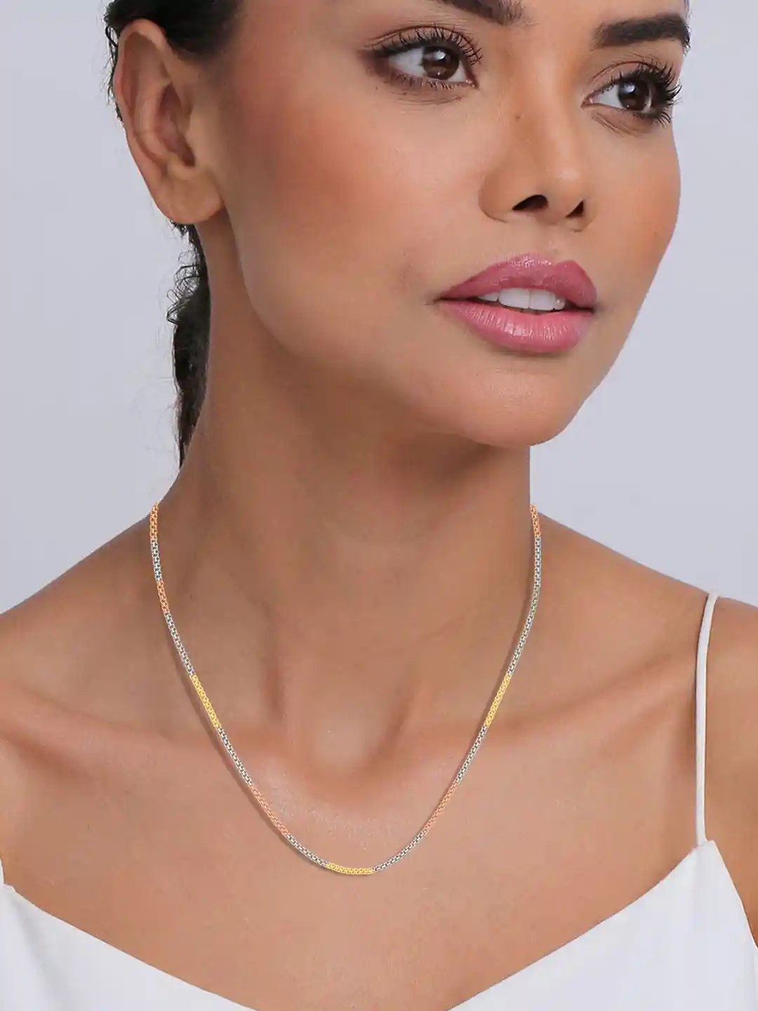 Buy LeCalla Sterling Silver Gold-Plated Necklace Necklace and