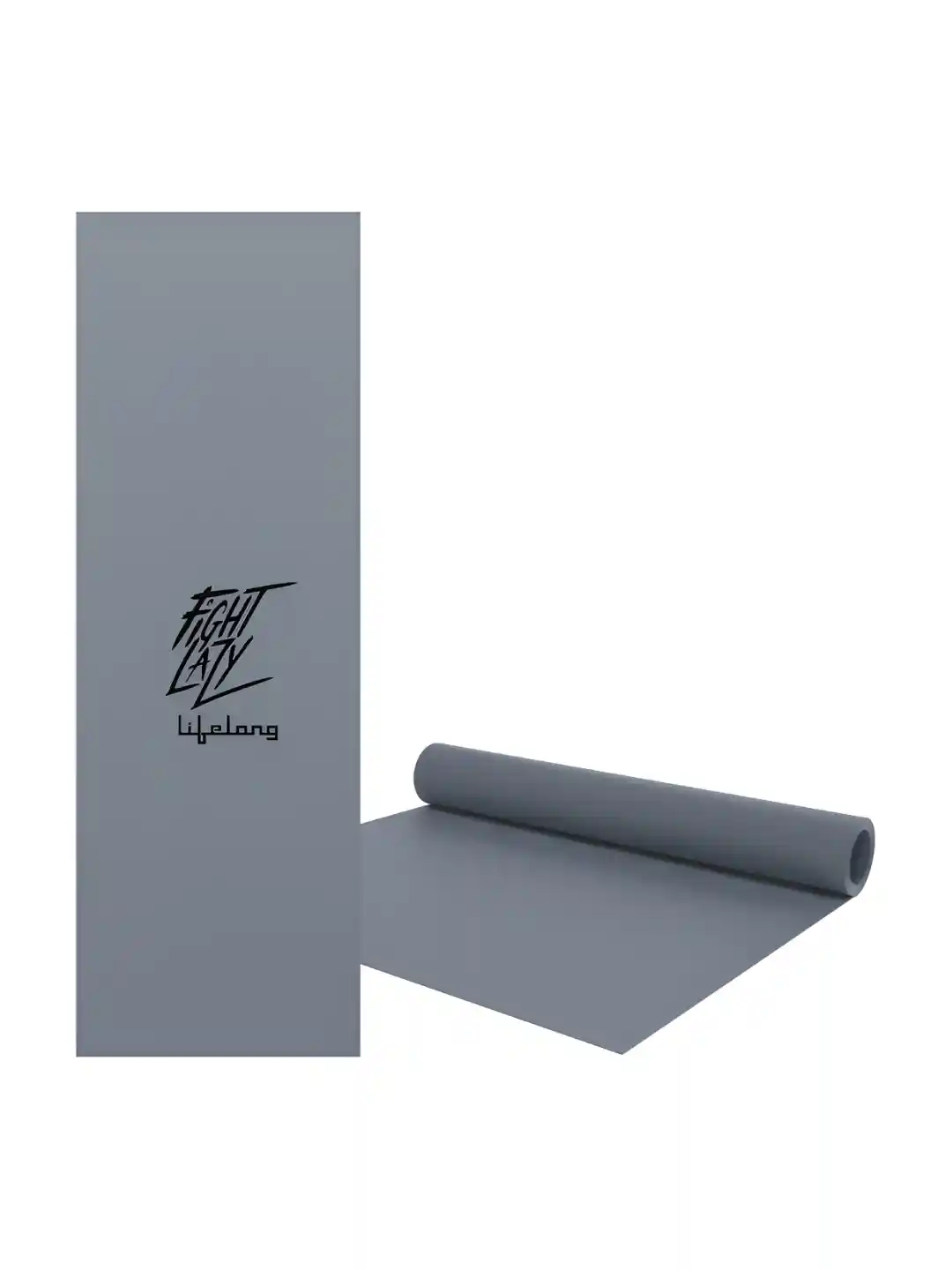 Buy Lifelong Grey Printed Rectangular Anti-Slip Yoga Mat Yoga