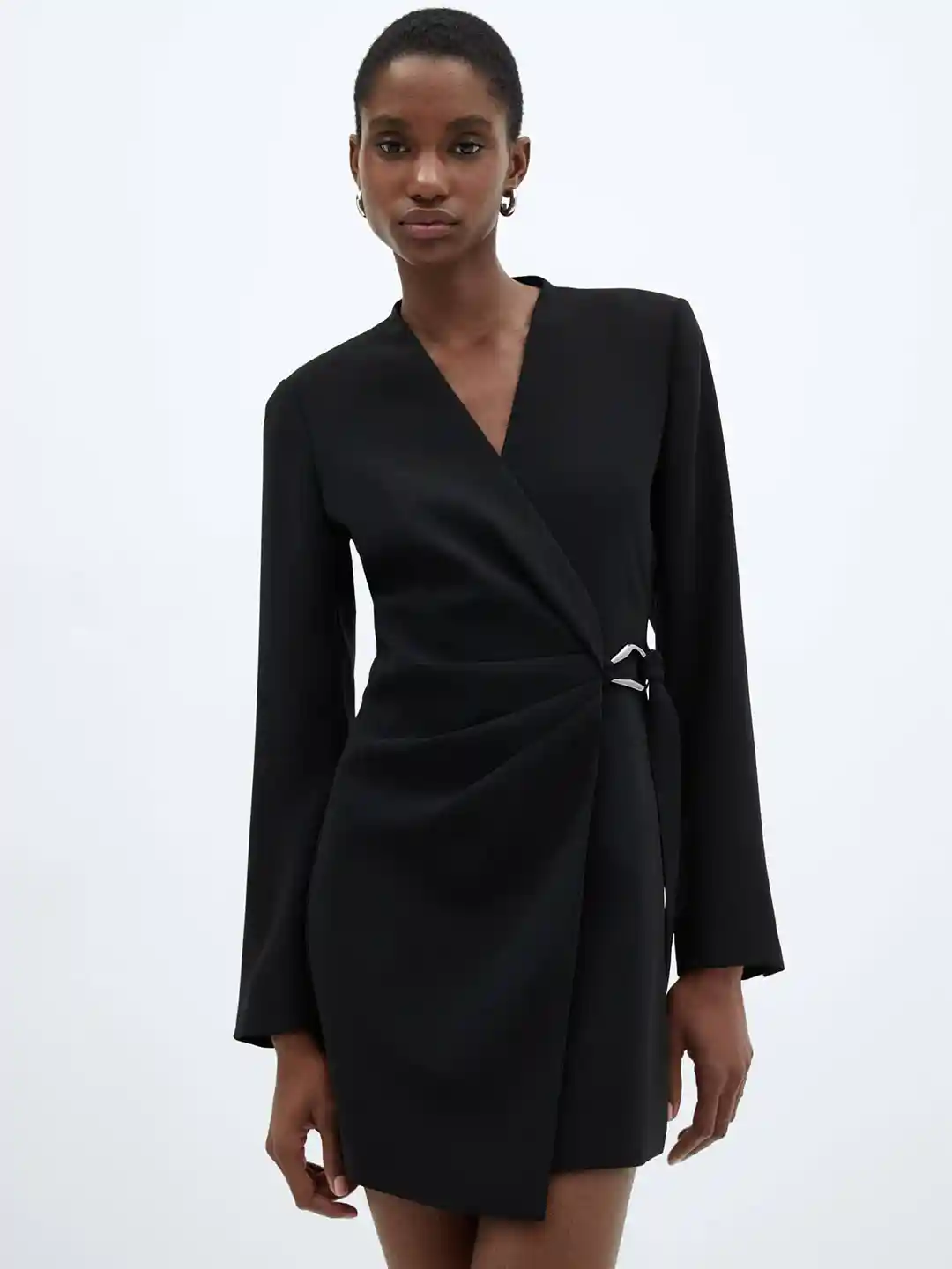 Buy MANGO Buckle Formal Wrap Dress Dresses for Women 27352360