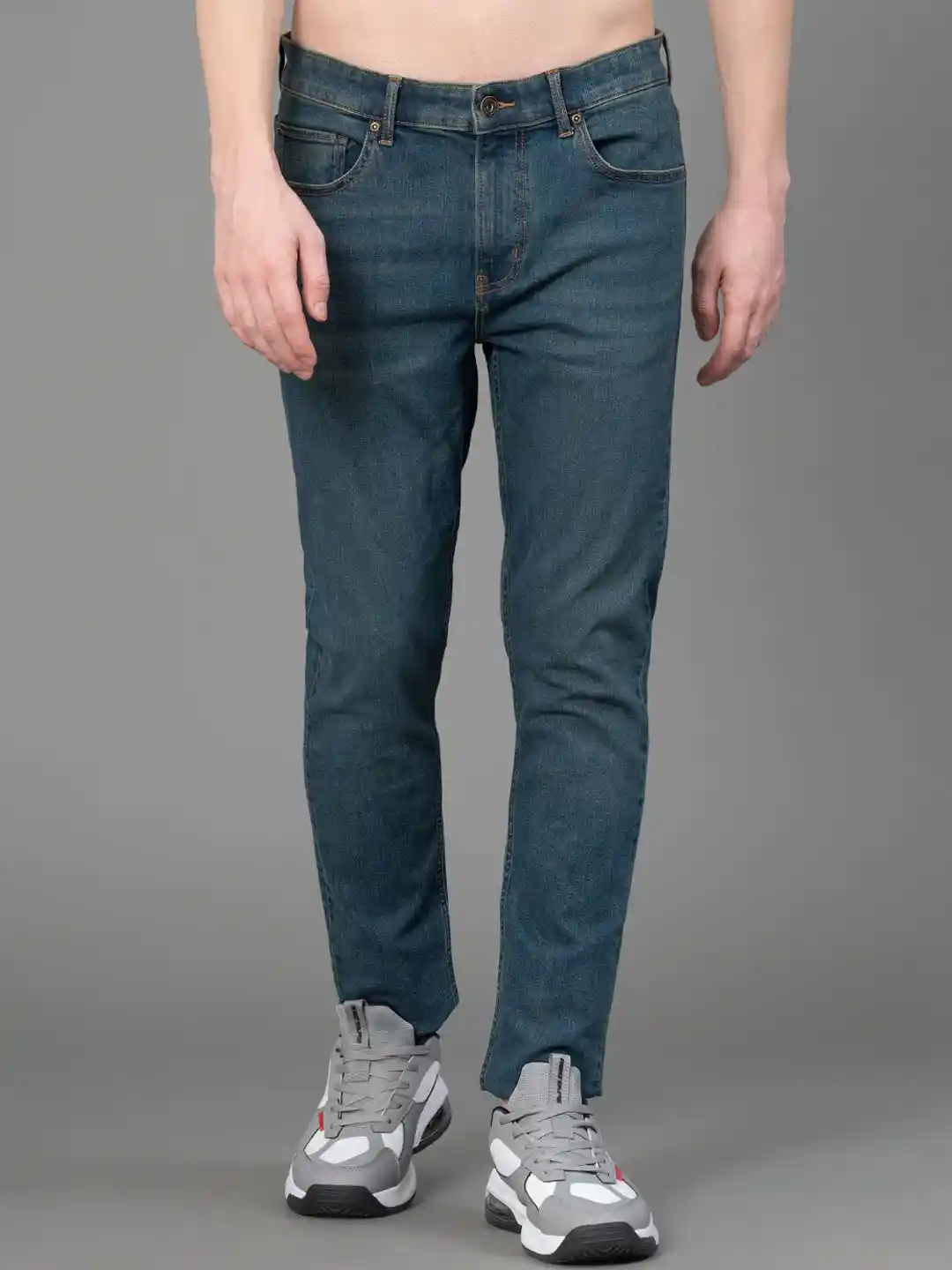 Buy Red Tape Men Mid-Rise Stretchable Regular Fit Jeans Jeans - Main Image