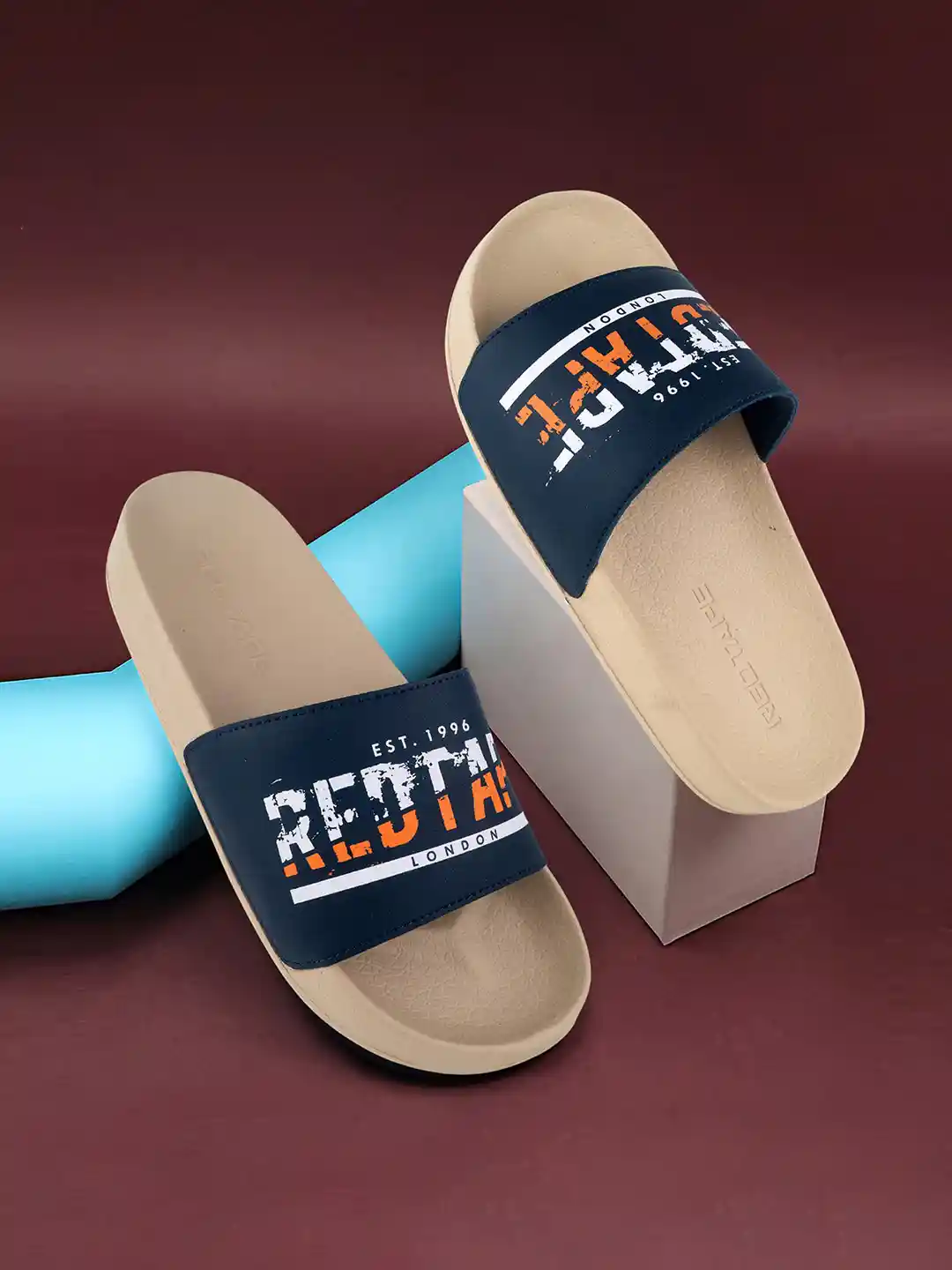 Buy Red Tape Men Printed Sliders Flip Flops for Men 27397638