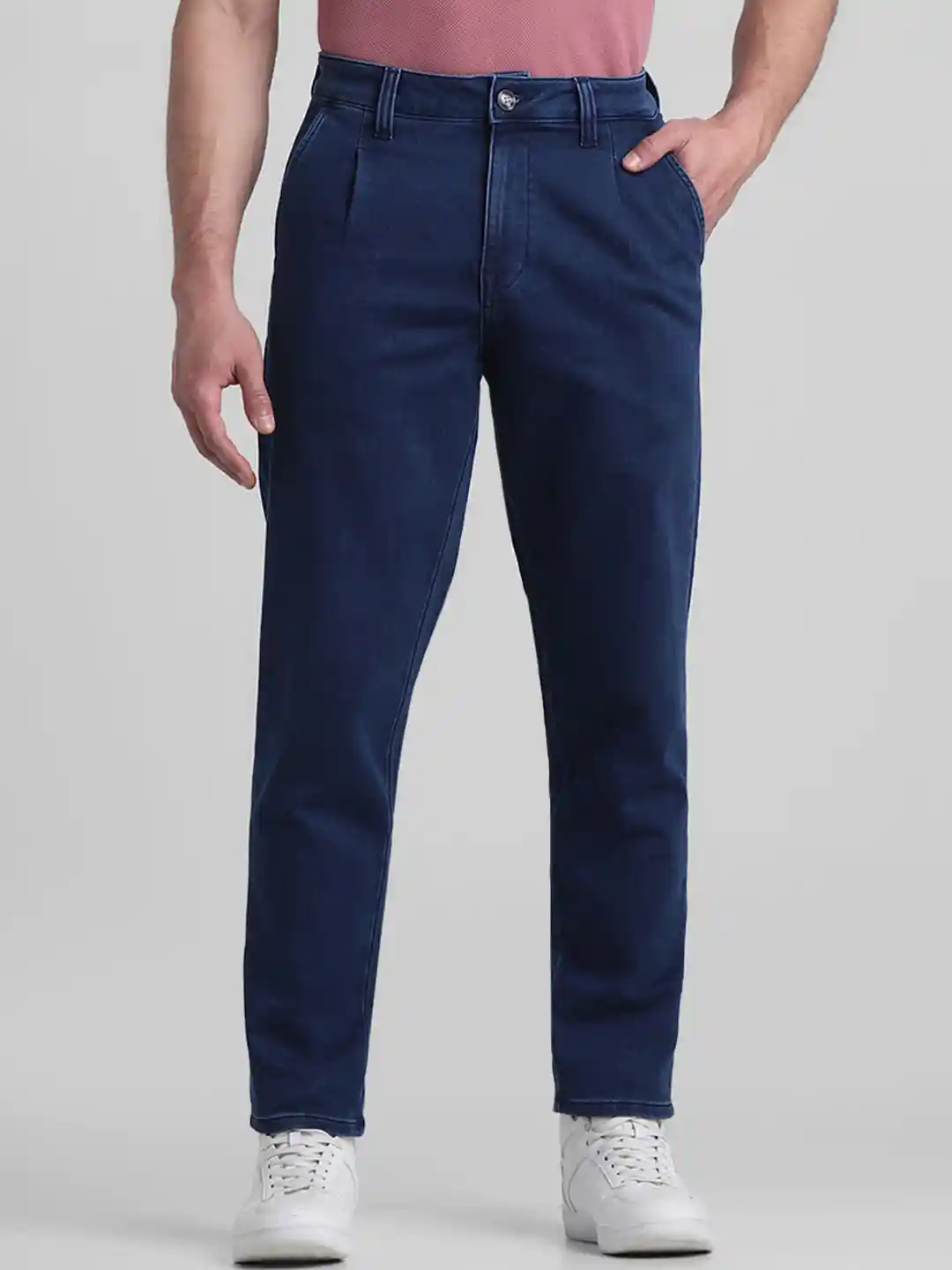 Buy Jack Jones Men Relaxed Fit Low-Rise Clean Look Stretchable - Main Image