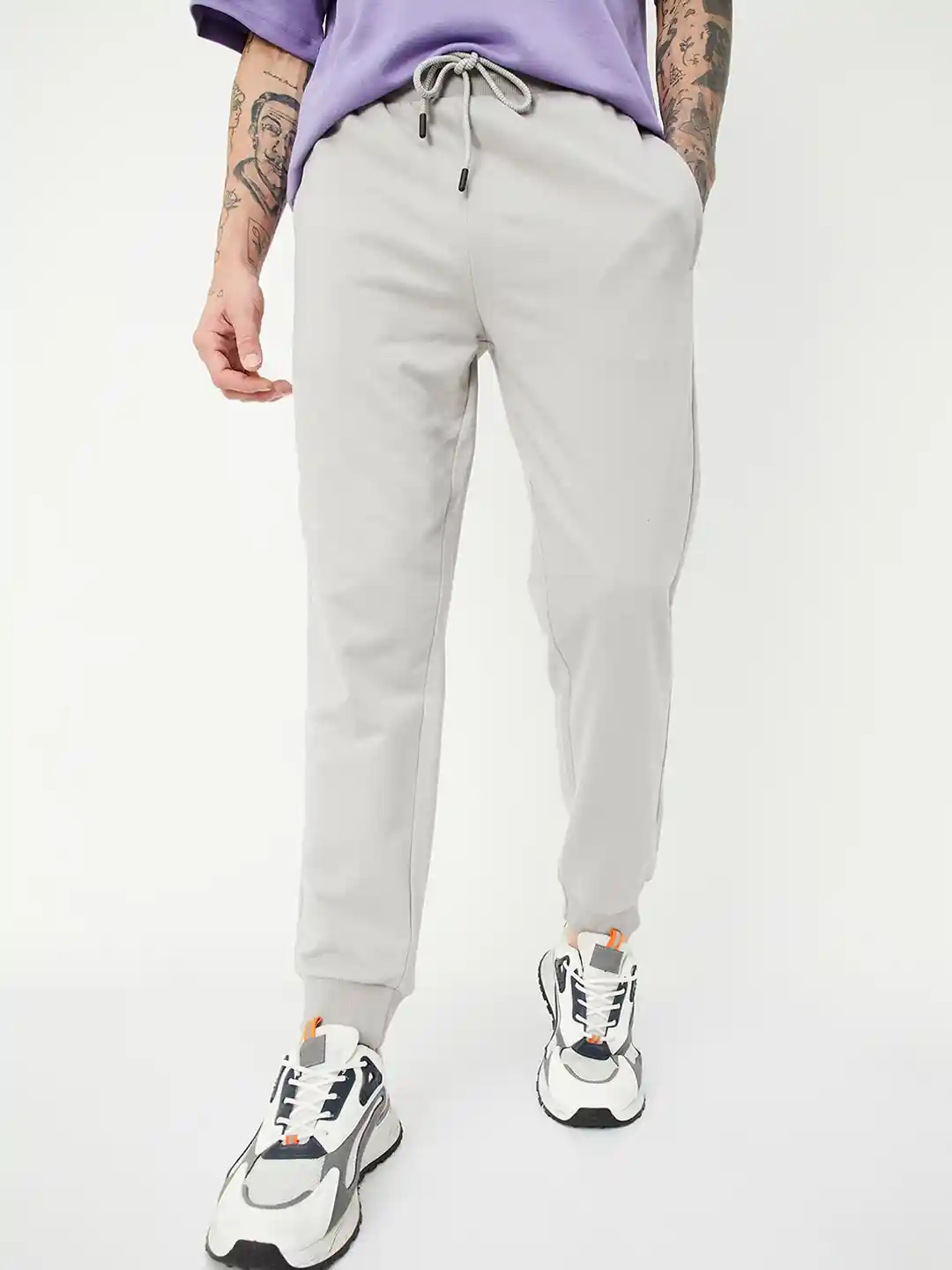 Buy max Men Mid-Rise Joggers Track Pants for Men 27400482 Myntra
