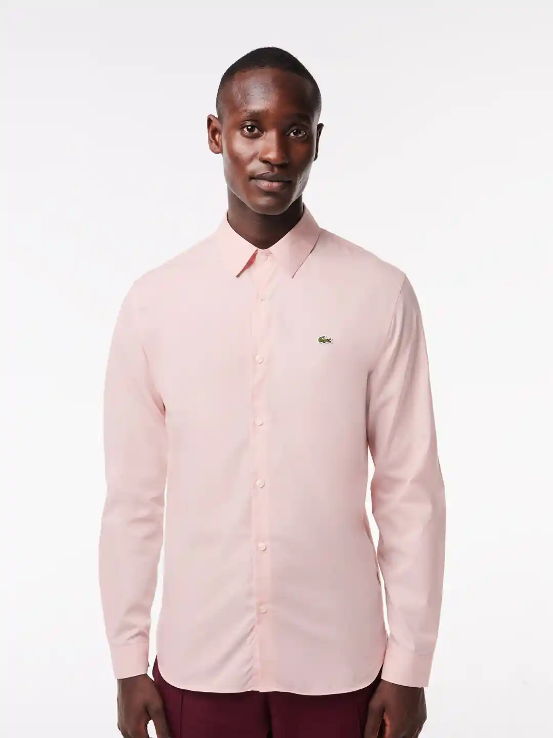 Buy Lacoste Slim Fit Button-Down Collar Cotton Casual Shirt