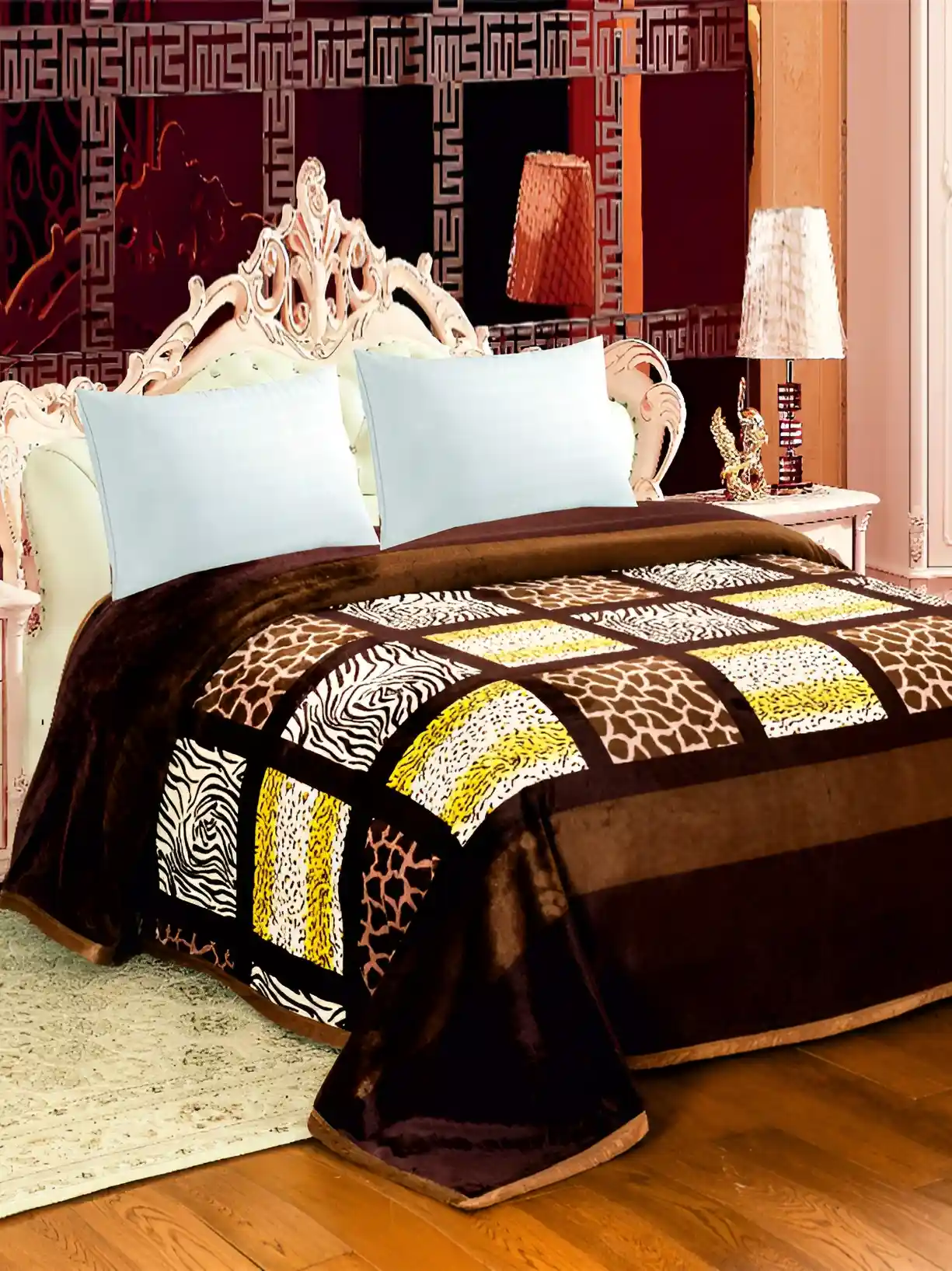 Super Soft Signature Blanket Single Bed Amazon Leopard Print