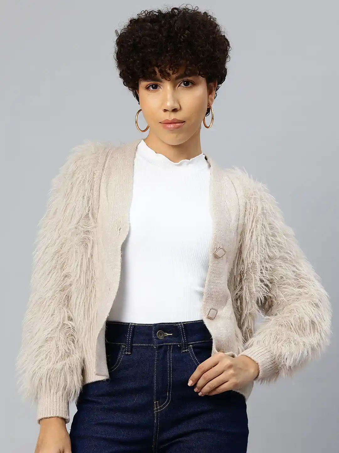 Buy Pierre Carlo Boucle Cardigan Sweaters for Women 27420730