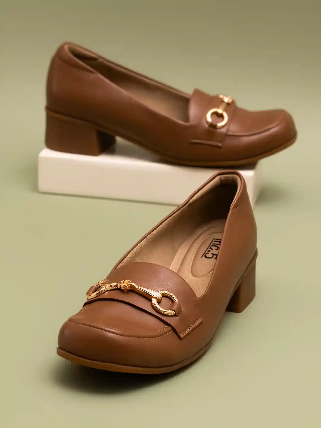 Buy Inc Square Toe Block Loafers Heels Heels for Women