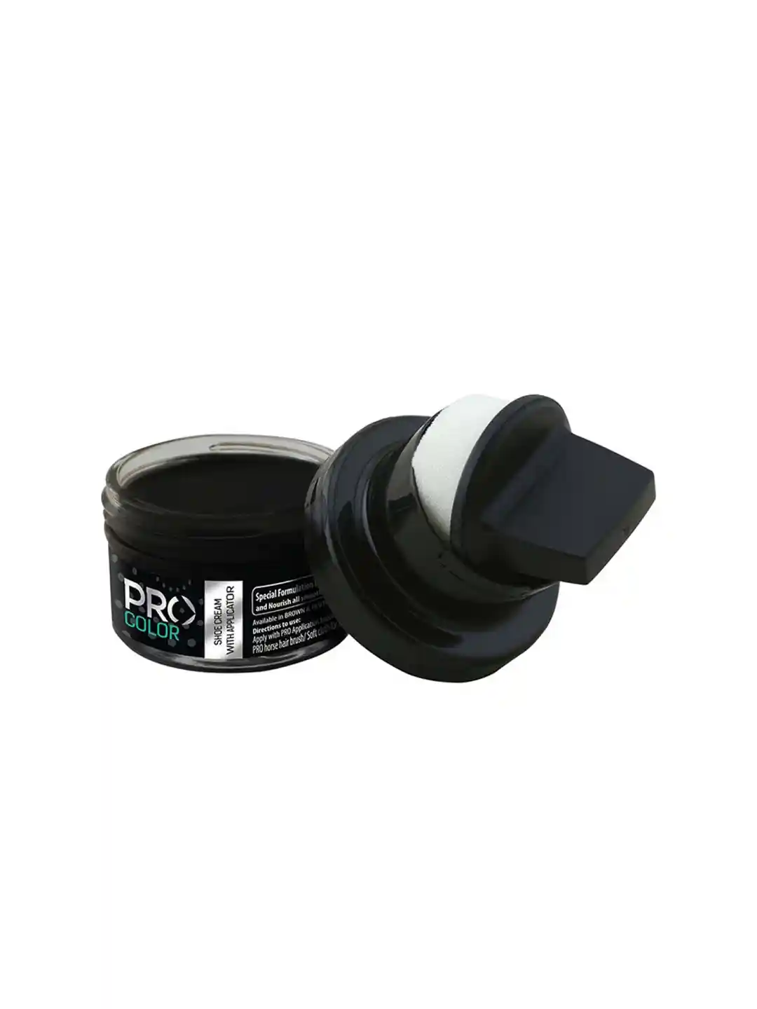 Buy PRO Black Shoe Cream Polish with Applicator 50ml-Black Shoe