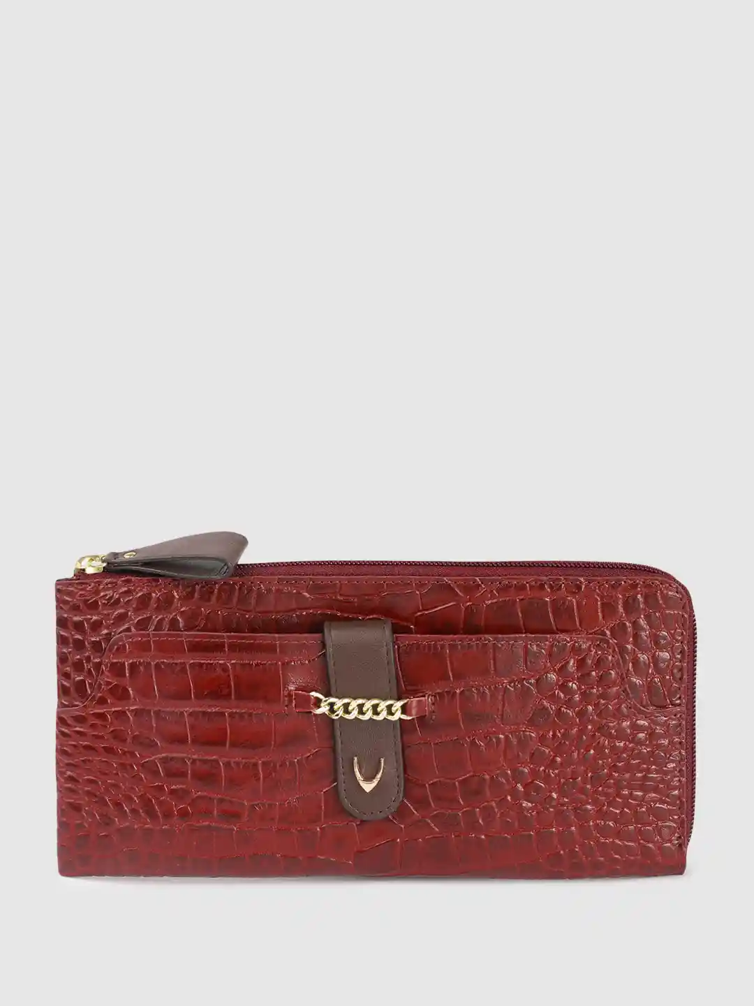 Buy Hidesign Women Animal Textured Leather Zip Around Wallet with