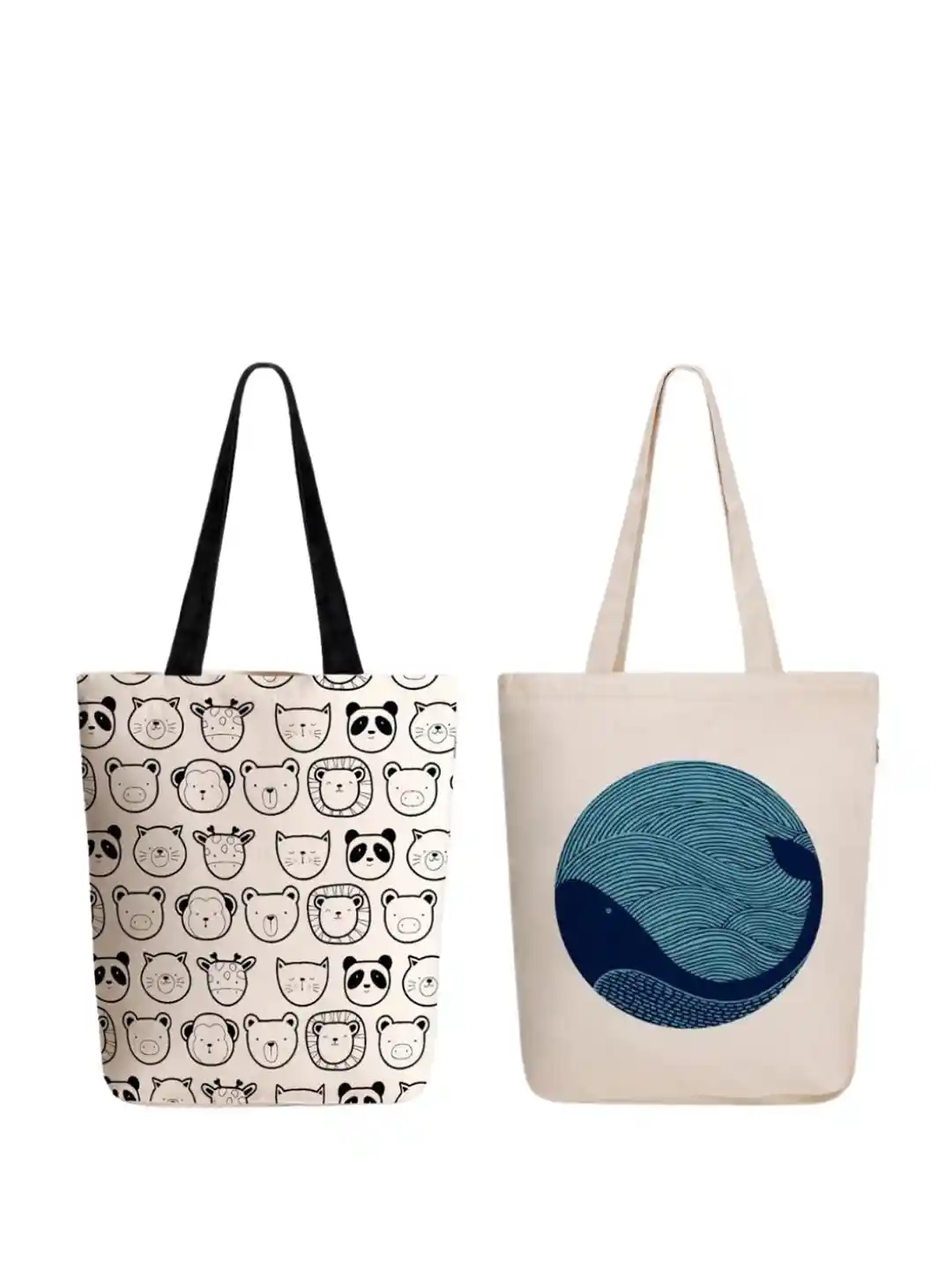 Buy EcoRight Graphic Printed Pure Cotton Shopper Tote Bag